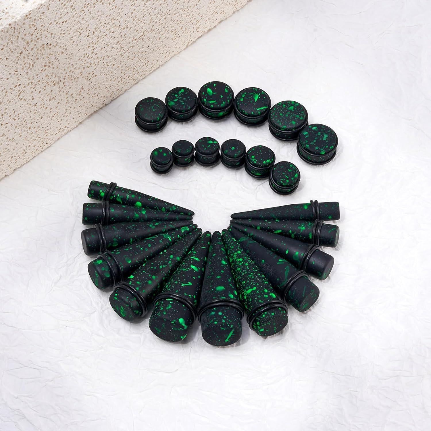 Kit de Estiramiento de Oído Acrílico 24 Piezas Oyaface 10mm-20mm