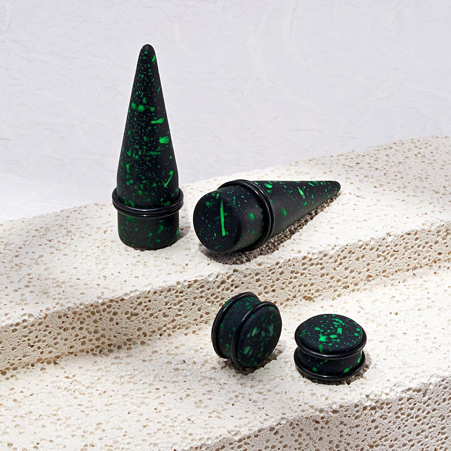 Kit de Estiramiento de Oído Acrílico 24 Piezas Oyaface 10mm-20mm