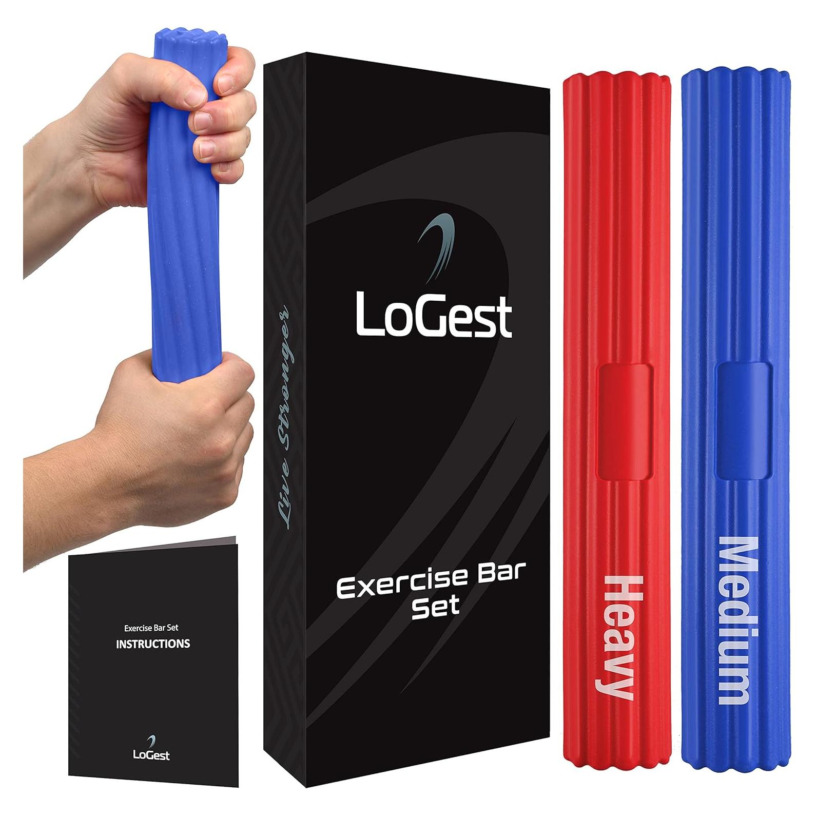 Barras de Ejercitador de Mano Logest Twist - Alivio Tendinitis