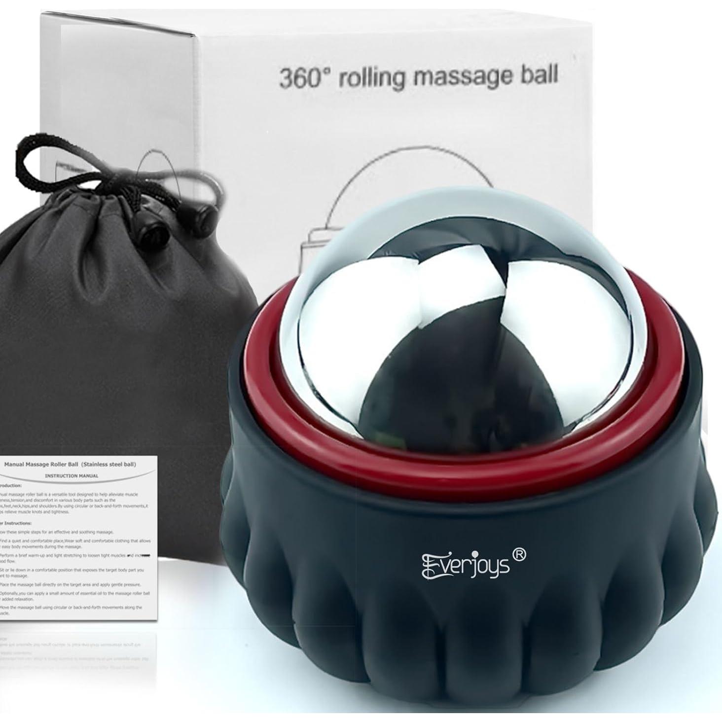 Rodillo de Hielo para Masaje Everjoys, Terapia Fría y Caliente