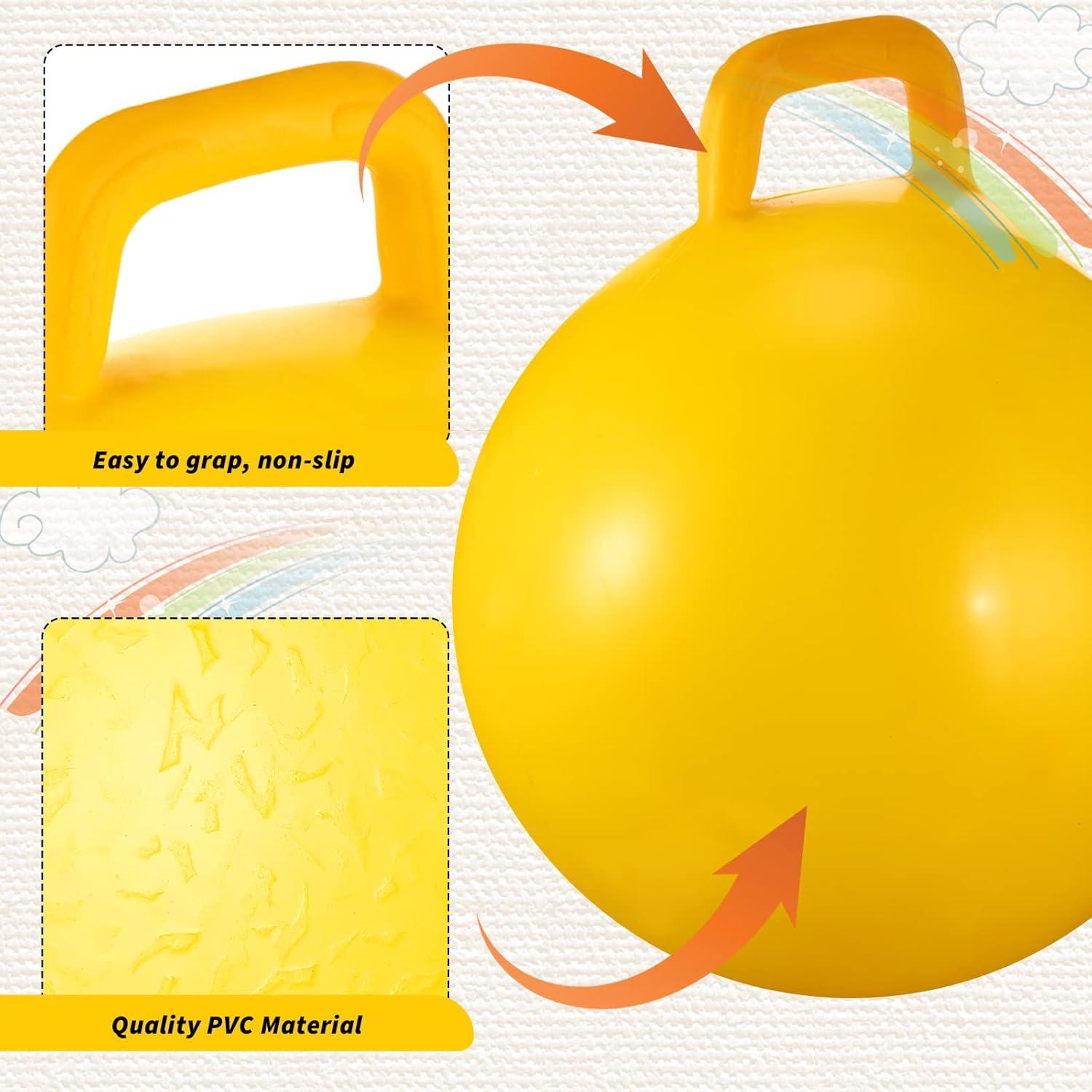 Pelotas Saltarinas con Mango Sratte - 6 Pcs, PVC, 45-55 cm