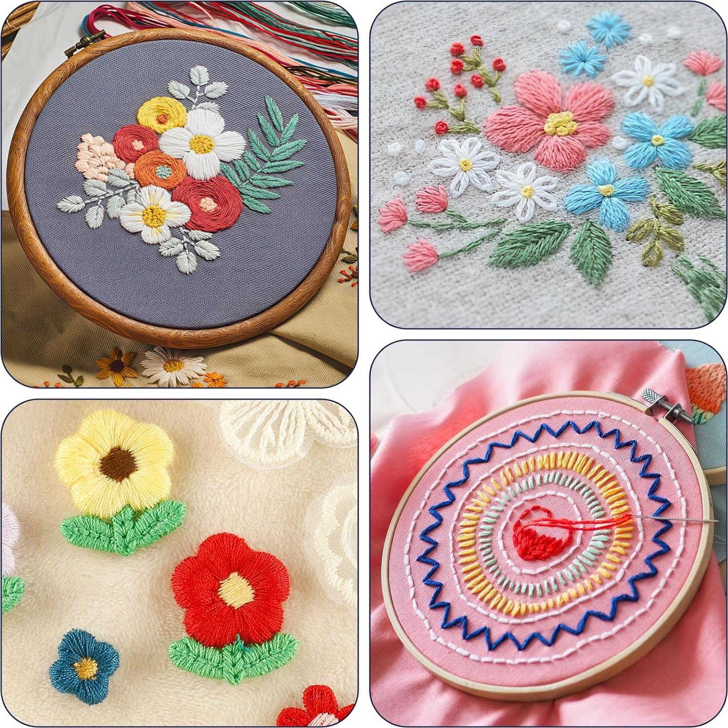 100 Madejas Hilo de Bordar Embhand 8m Algodón Multicolor