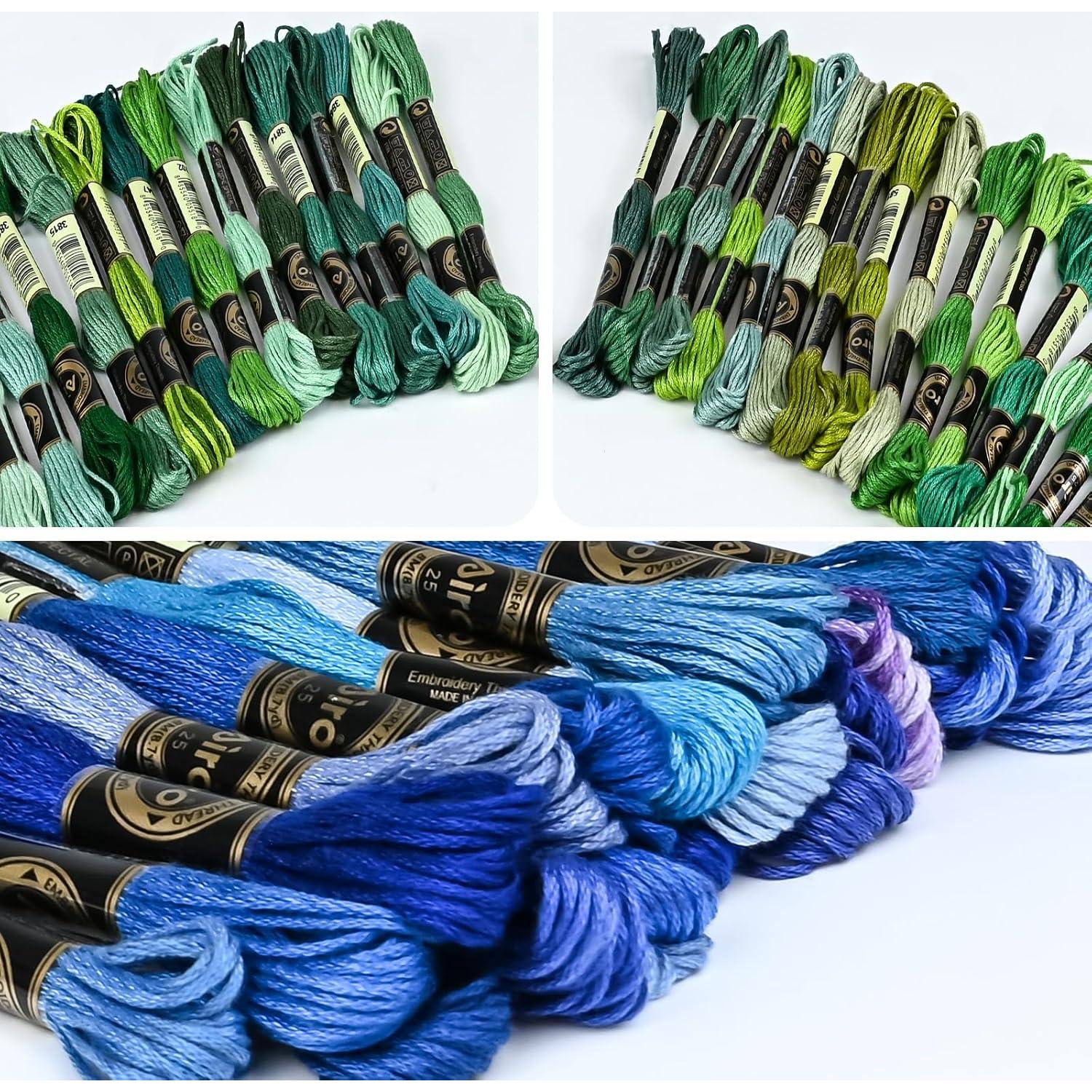 100 Madejas Hilo de Bordar Embhand 8m Algodón Multicolor