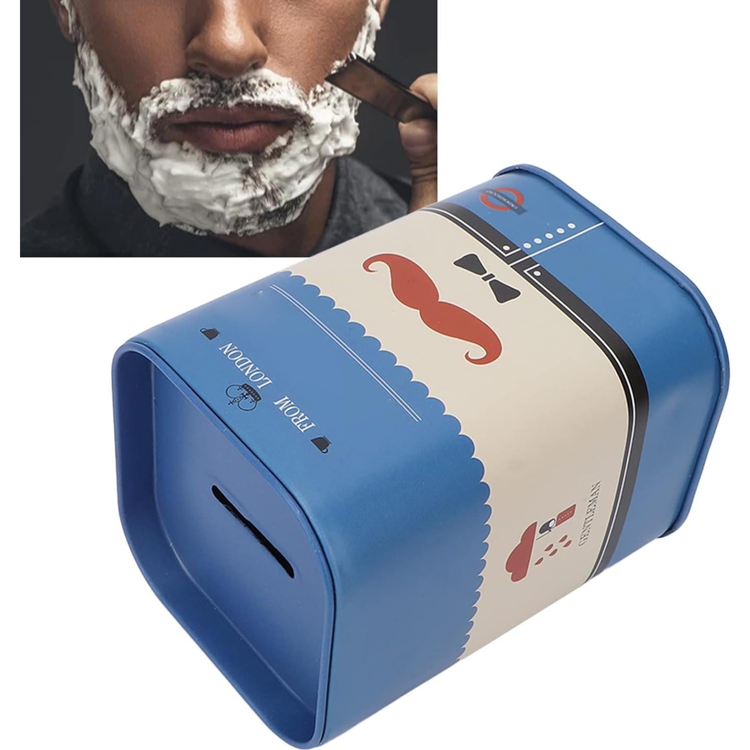 Contenedor de Cuchillas SYH&AQYE Azul, Desecho Seguro para Barbería