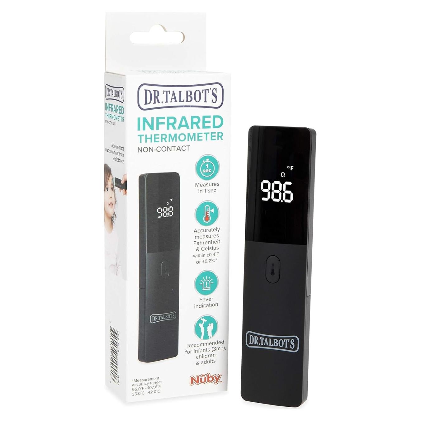 Termómetro Infrarrojo Sin Contacto Dr. Talbot LED Negro