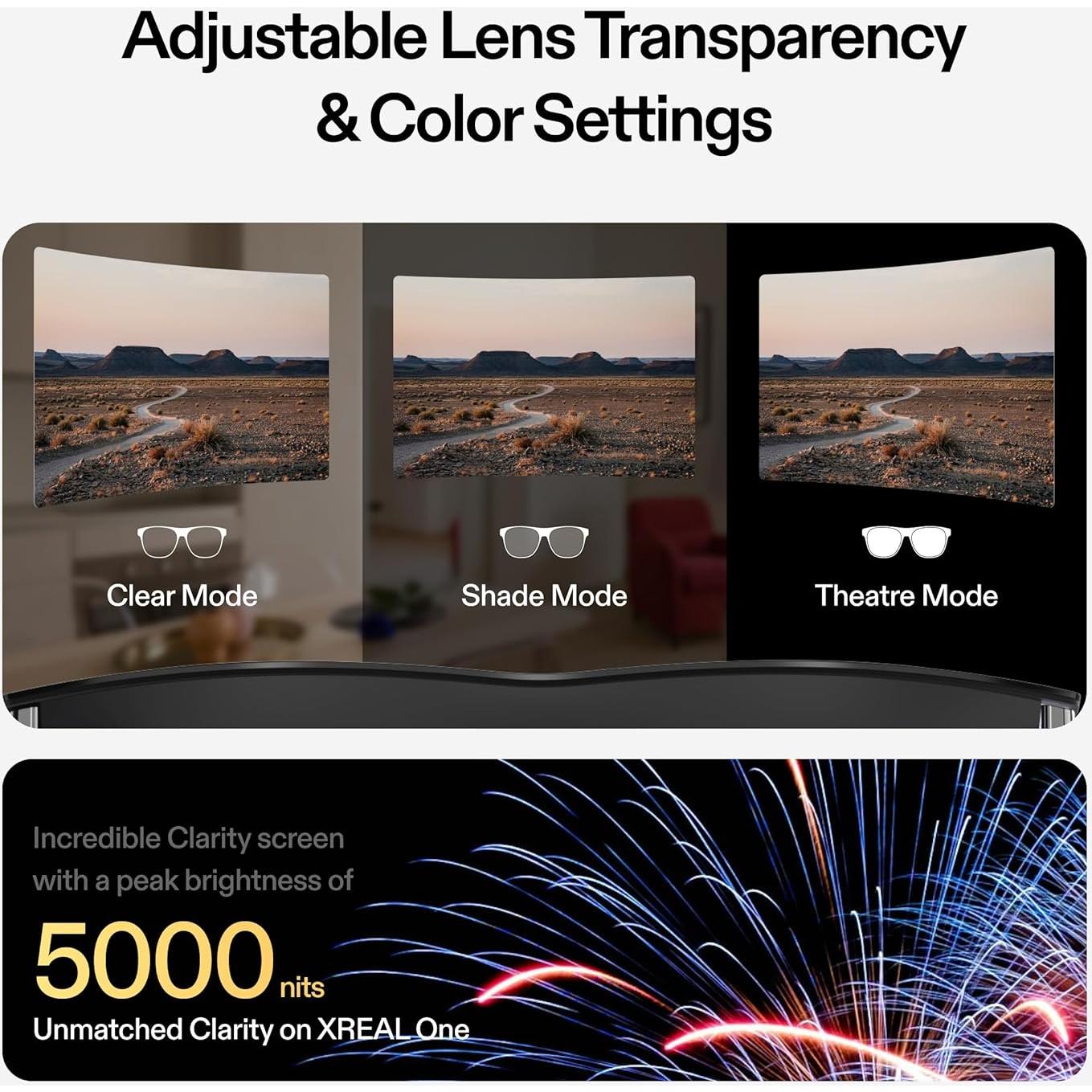 Gafas AR XREAL One con Chip X1, Pantalla 372,74 cm, 120Hz