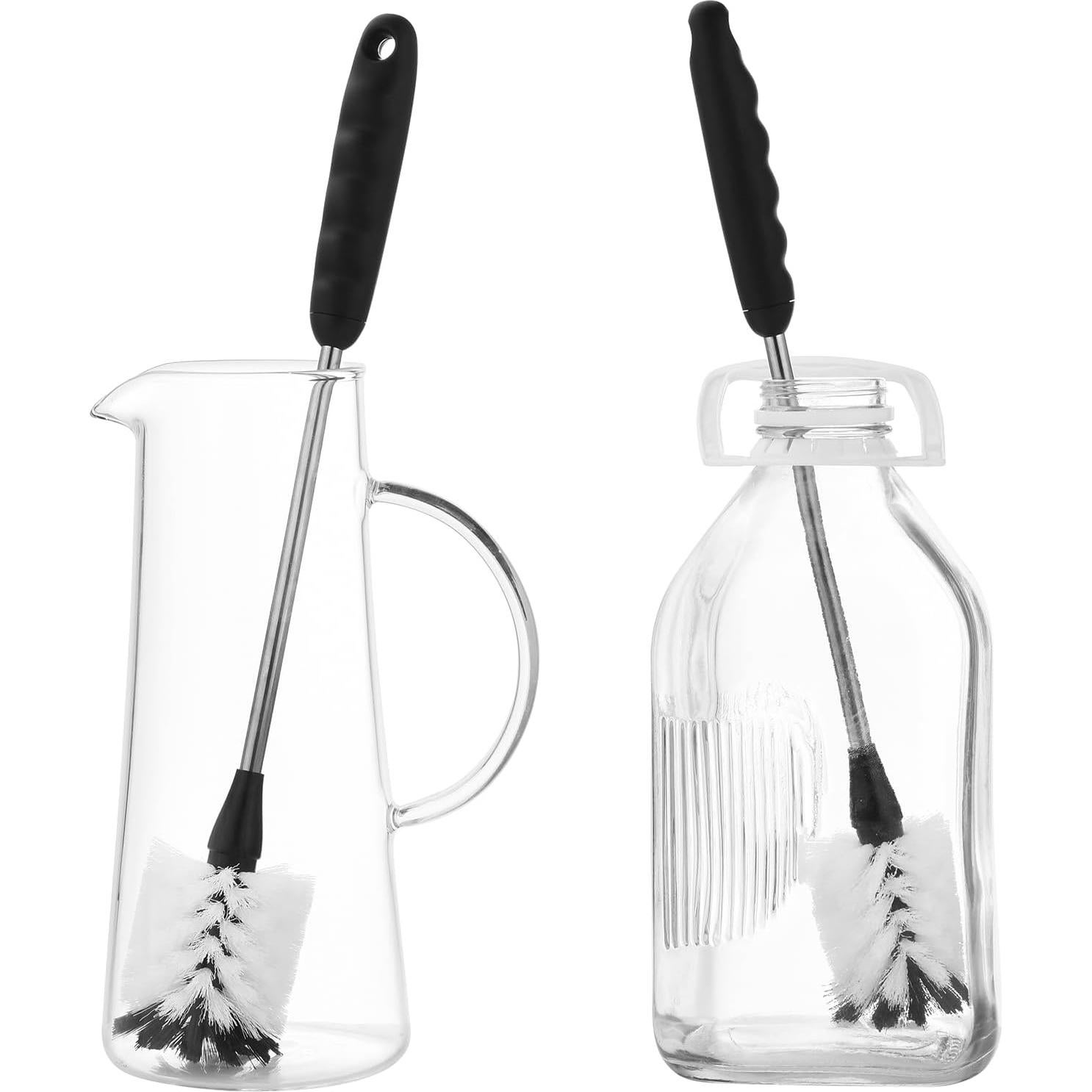 Set de 5 Cepillos para Botellas ALINK con Soporte - Negro