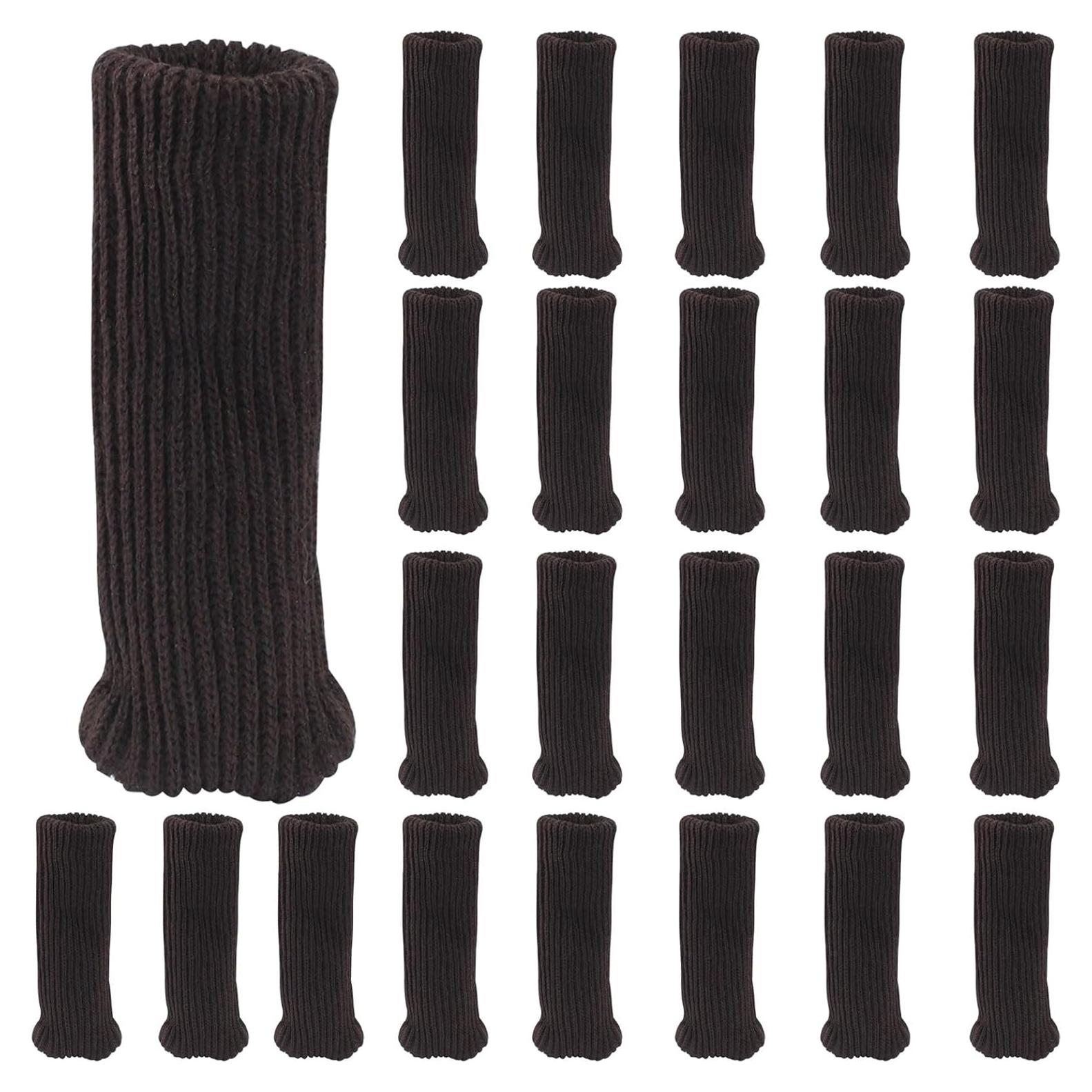 Calcetines para patas de silla Hordion 24 Pcs color café