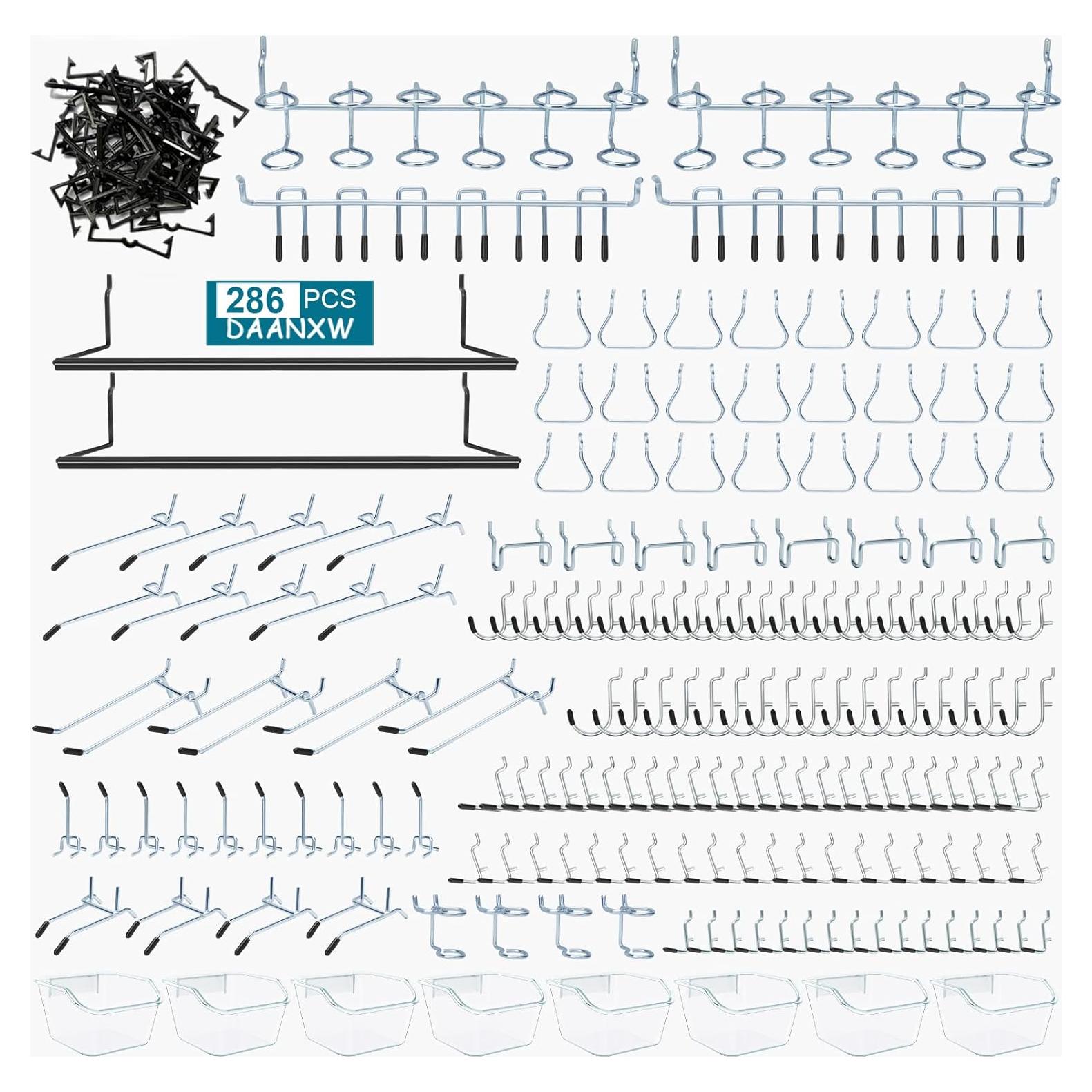 Kit Organizador 286 Piezas Daanxw para Tablero Perforado