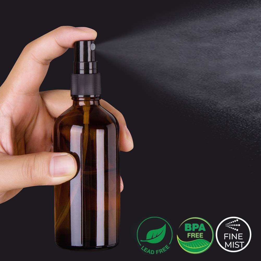 Set de 4 Botellas de Spray de Vidrio Ámbar 120 ml - Hmaimas