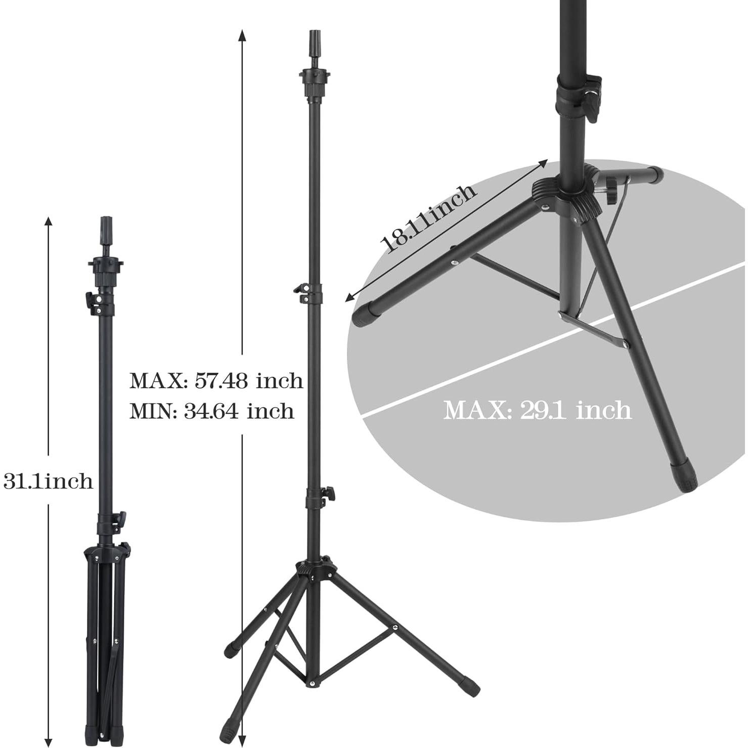 Soporte Ajustable para Cabeza de Maniquí Auroras con Trípode