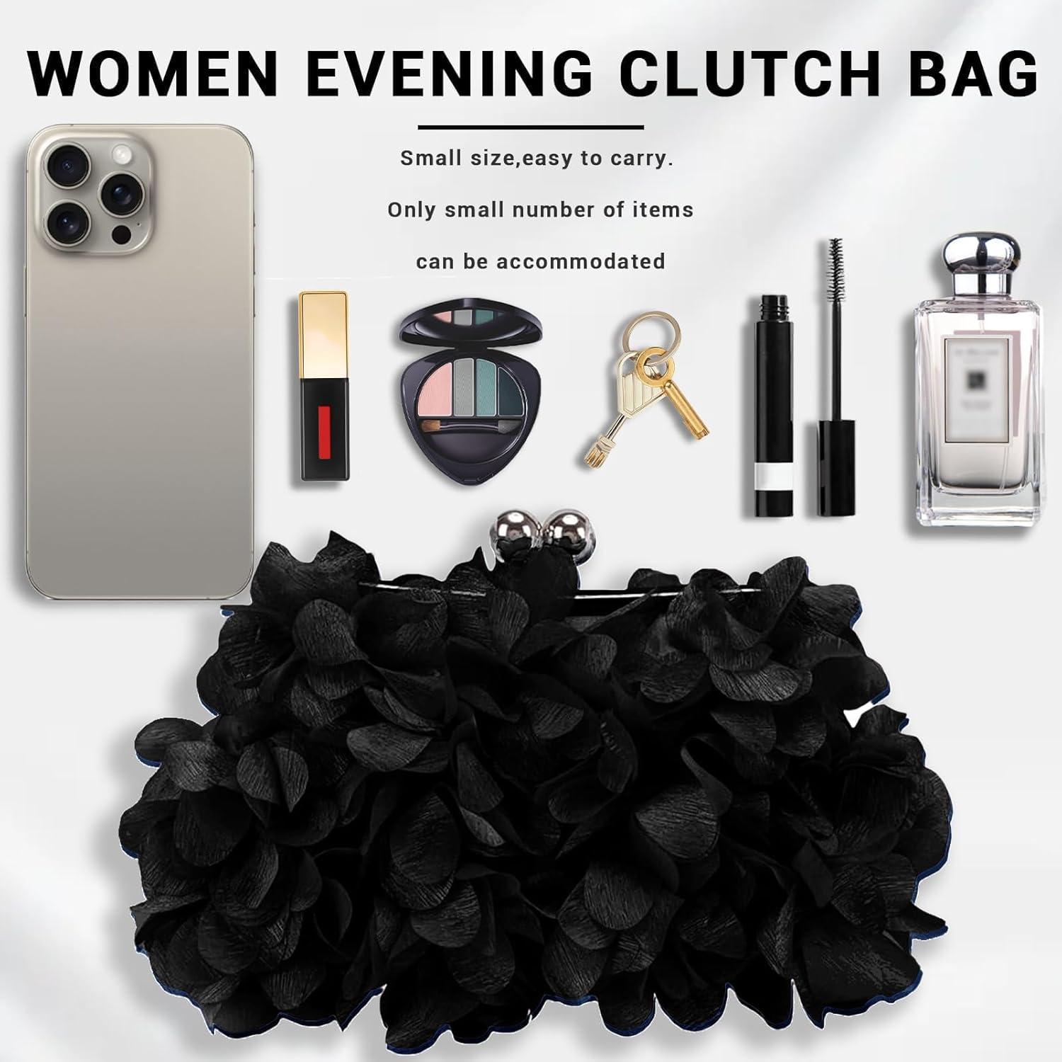 Bolso de Noche JAMBHALA Rosa con Cadena Desmontable 20.8x15x9 cm