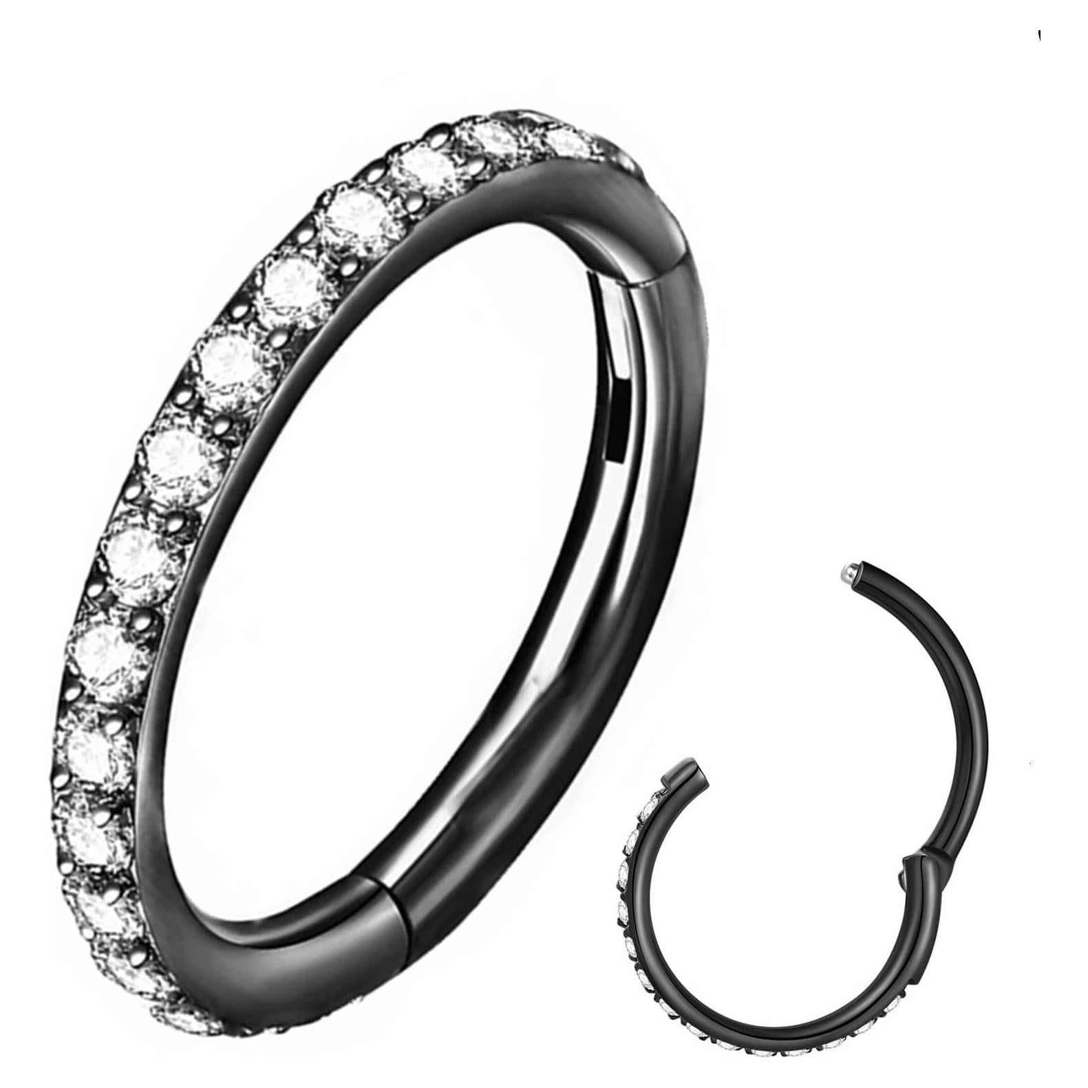 Aro de Nariz ORANGELOVE 16G 6mm Acero Quirúrgico CZ Claro