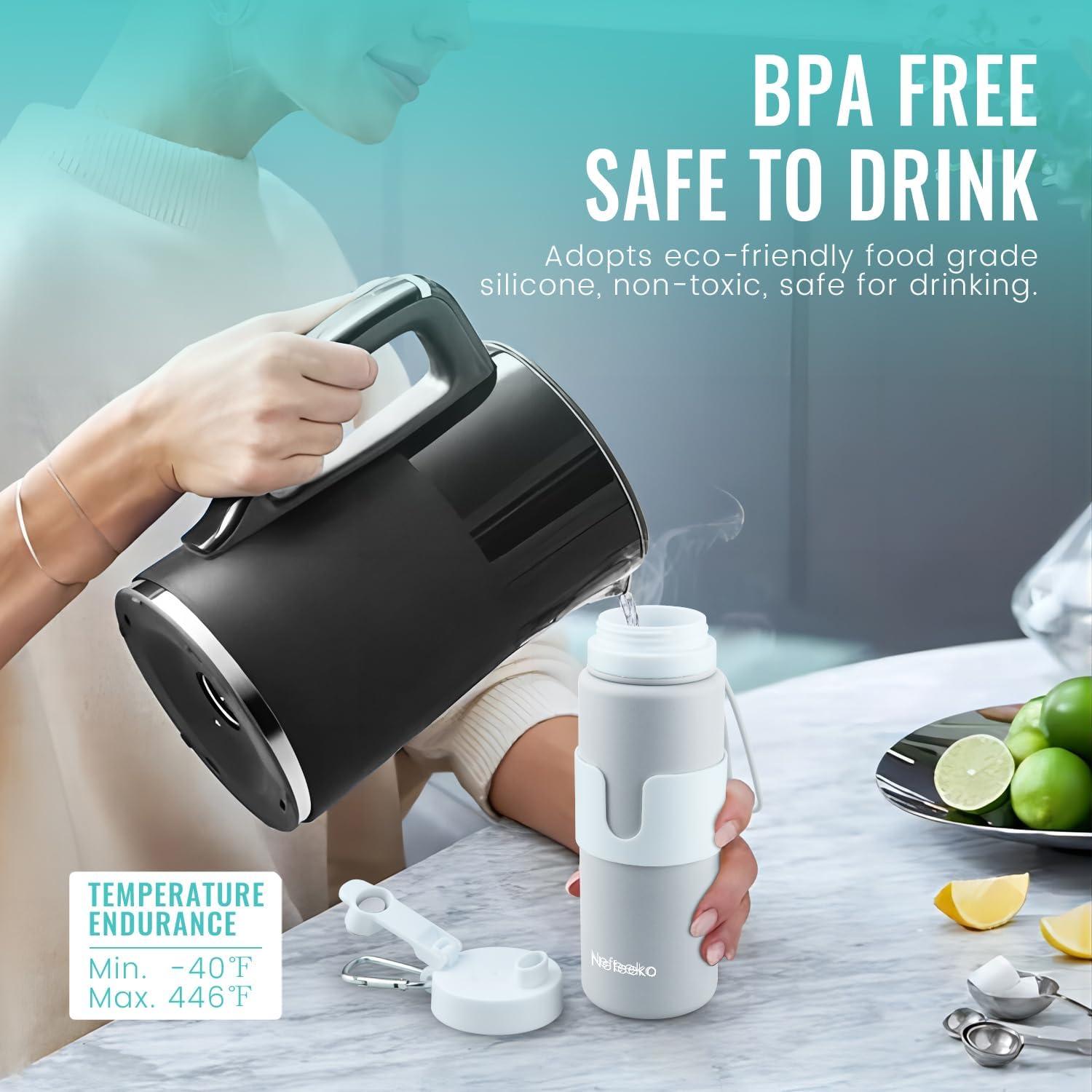 Botella de Agua Plegable Nefeeko S1 PRO 750ml A Prueba de Fugas