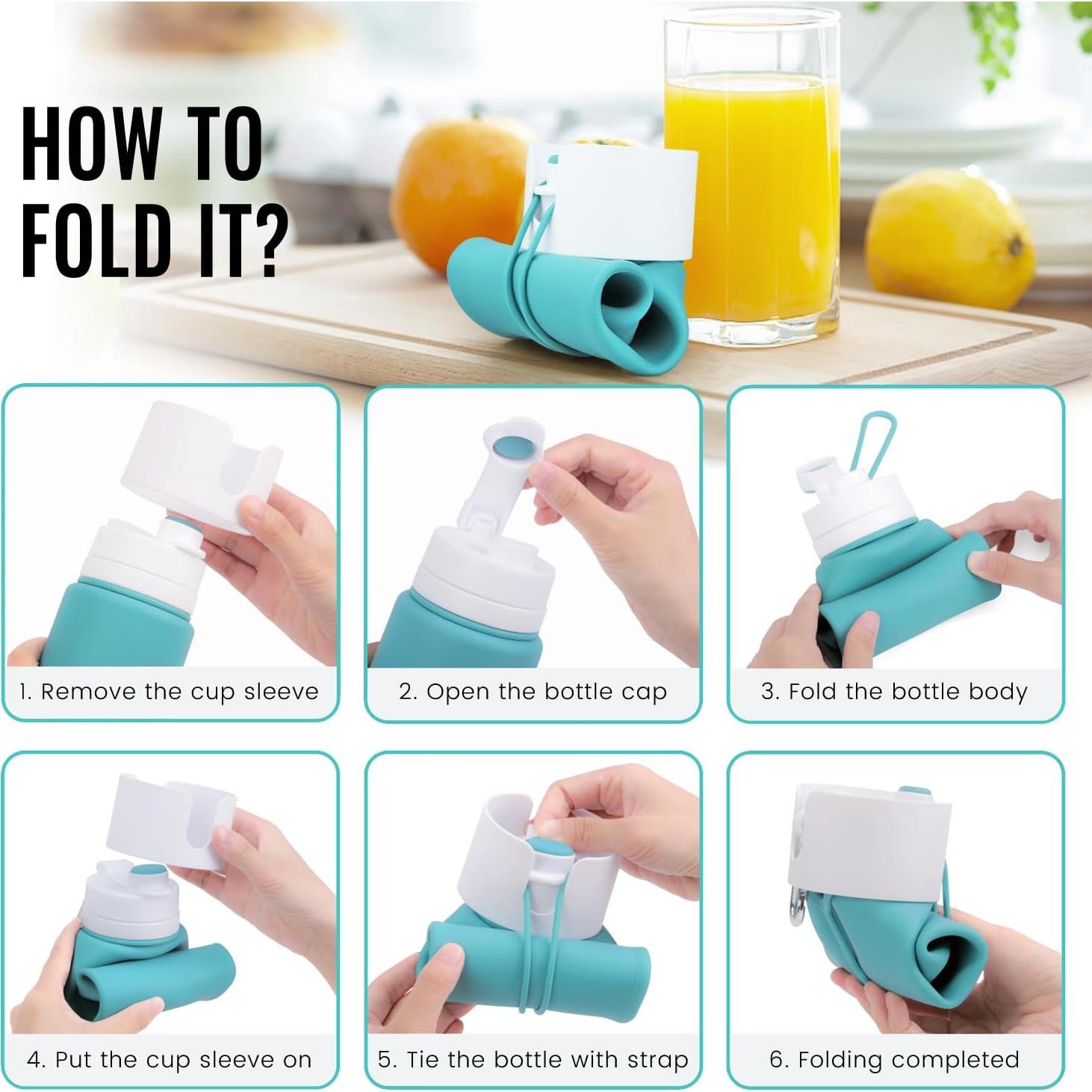 Botella de Agua Plegable Nefeeko S1 PRO 750ml A Prueba de Fugas