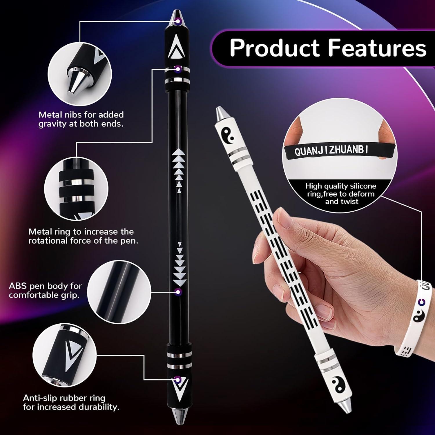 Bolígrafo giratorio Roucerlin 21.5 cm 2 colores con pulsera