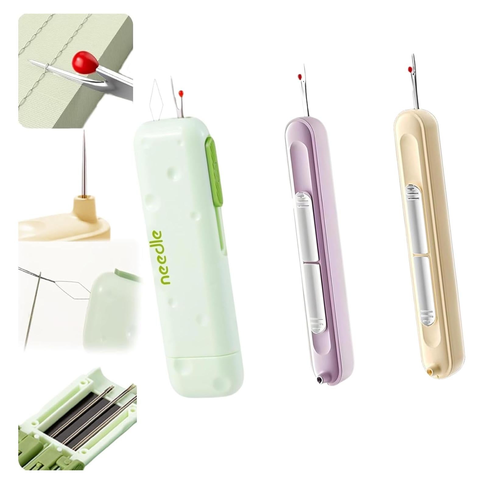 Set de Enhebradores Automáticos COLAYERIST 3 en 1 para Coser