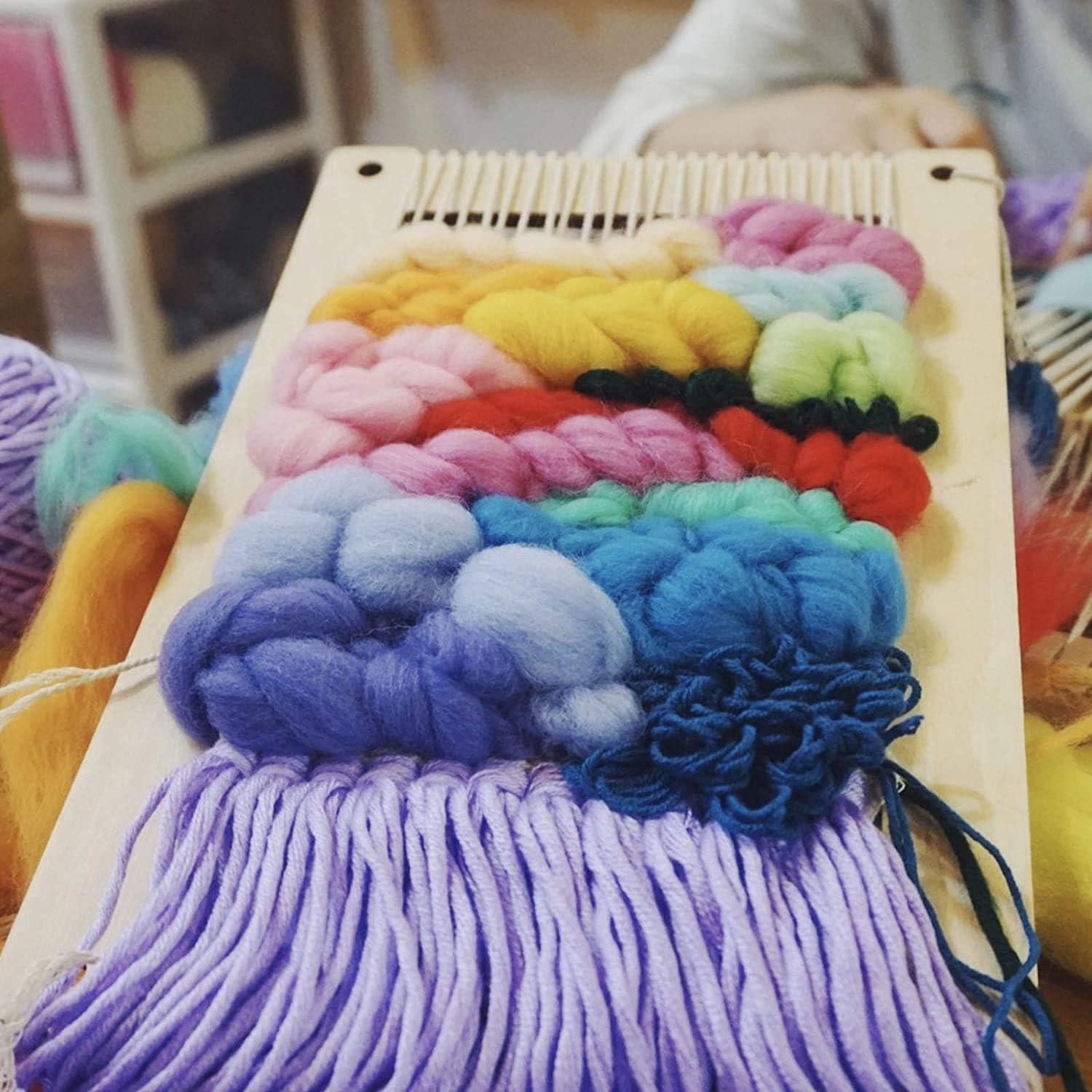 Kit de Telar de Tejido Reina de la Lana 2 en 1 Madera