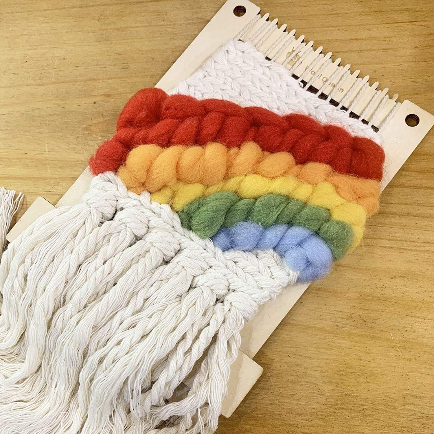 Kit de Telar de Tejido Reina de la Lana 2 en 1 Madera