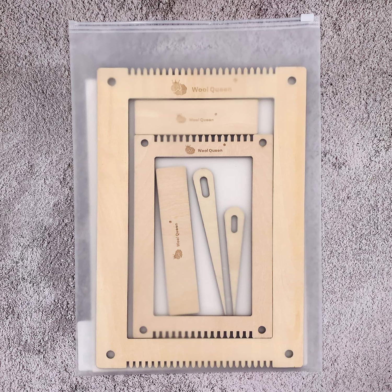 Kit de Telar de Tejido Reina de la Lana 2 en 1 Madera