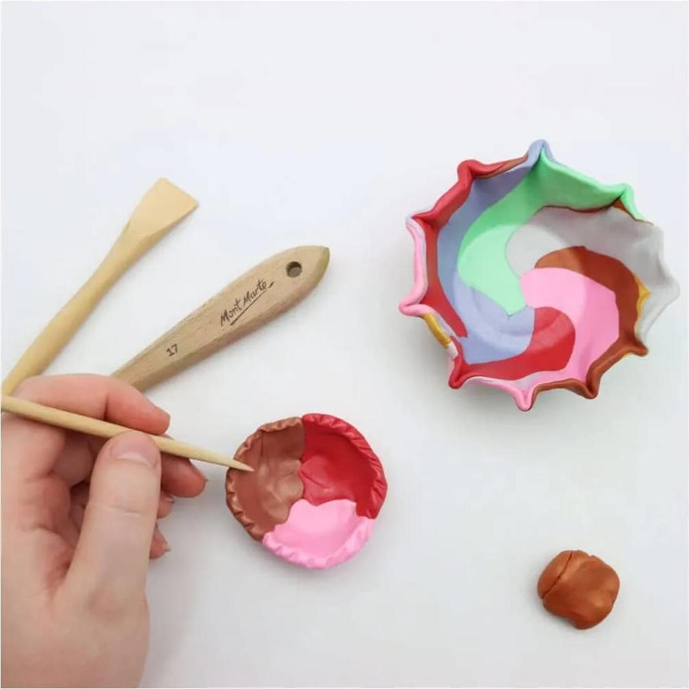 Juego de Arcilla Polimérica Mont Marte - 10 Colores Metálicos - 100g