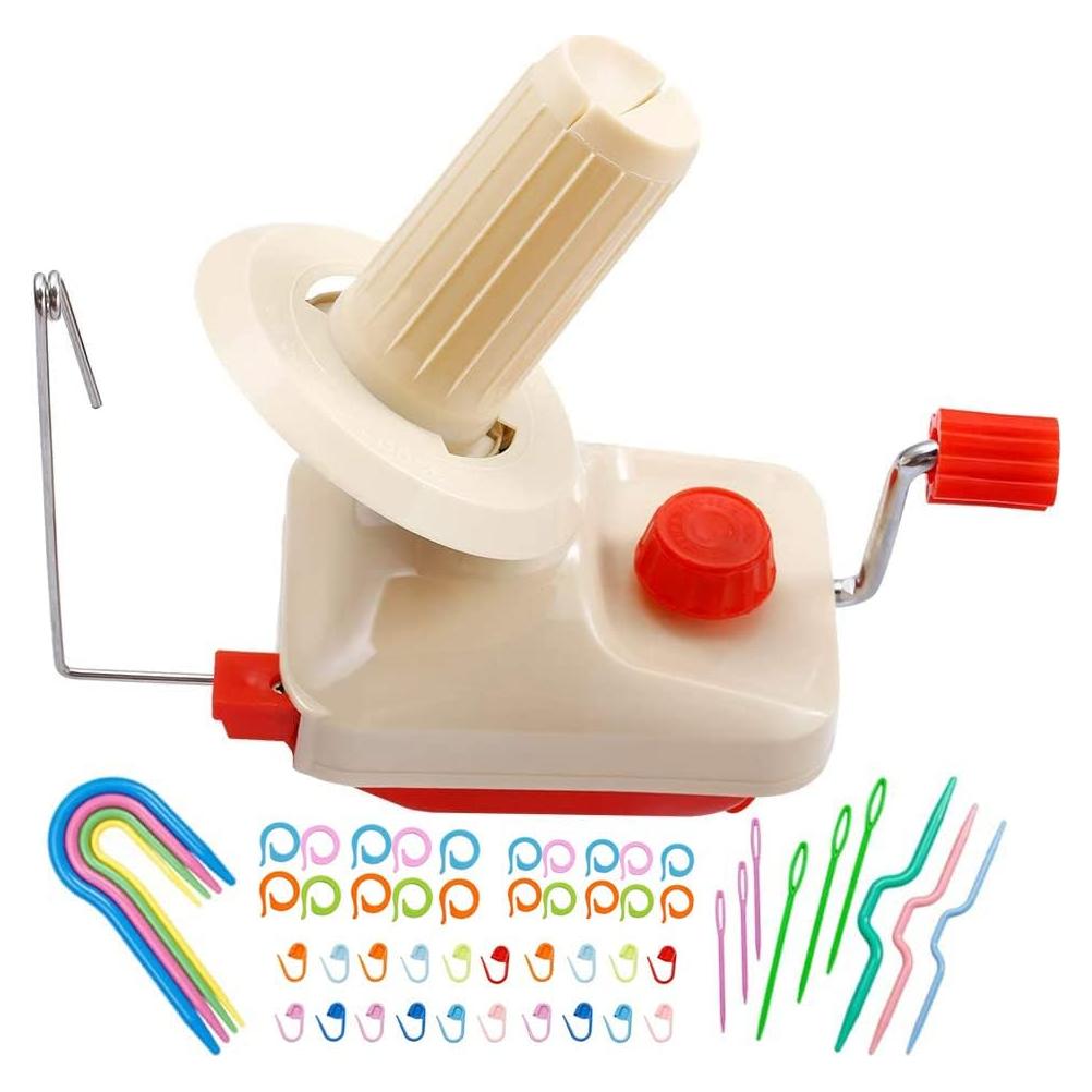 Hacedor de Ovillos Manual BUTUZE 12cm con 53 Agujas de Tejer