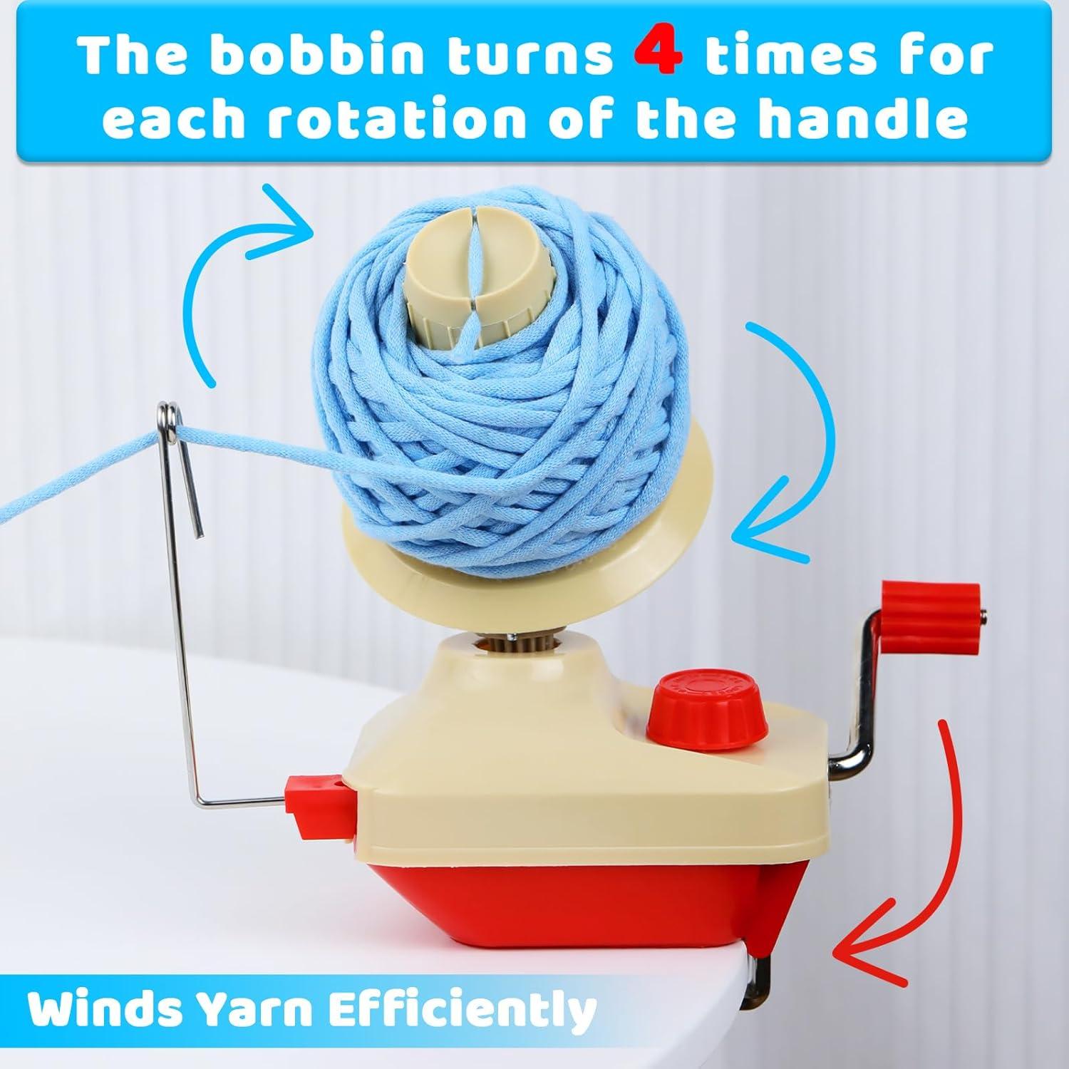 Hacedor de Ovillos Manual BUTUZE 12cm con 53 Agujas de Tejer