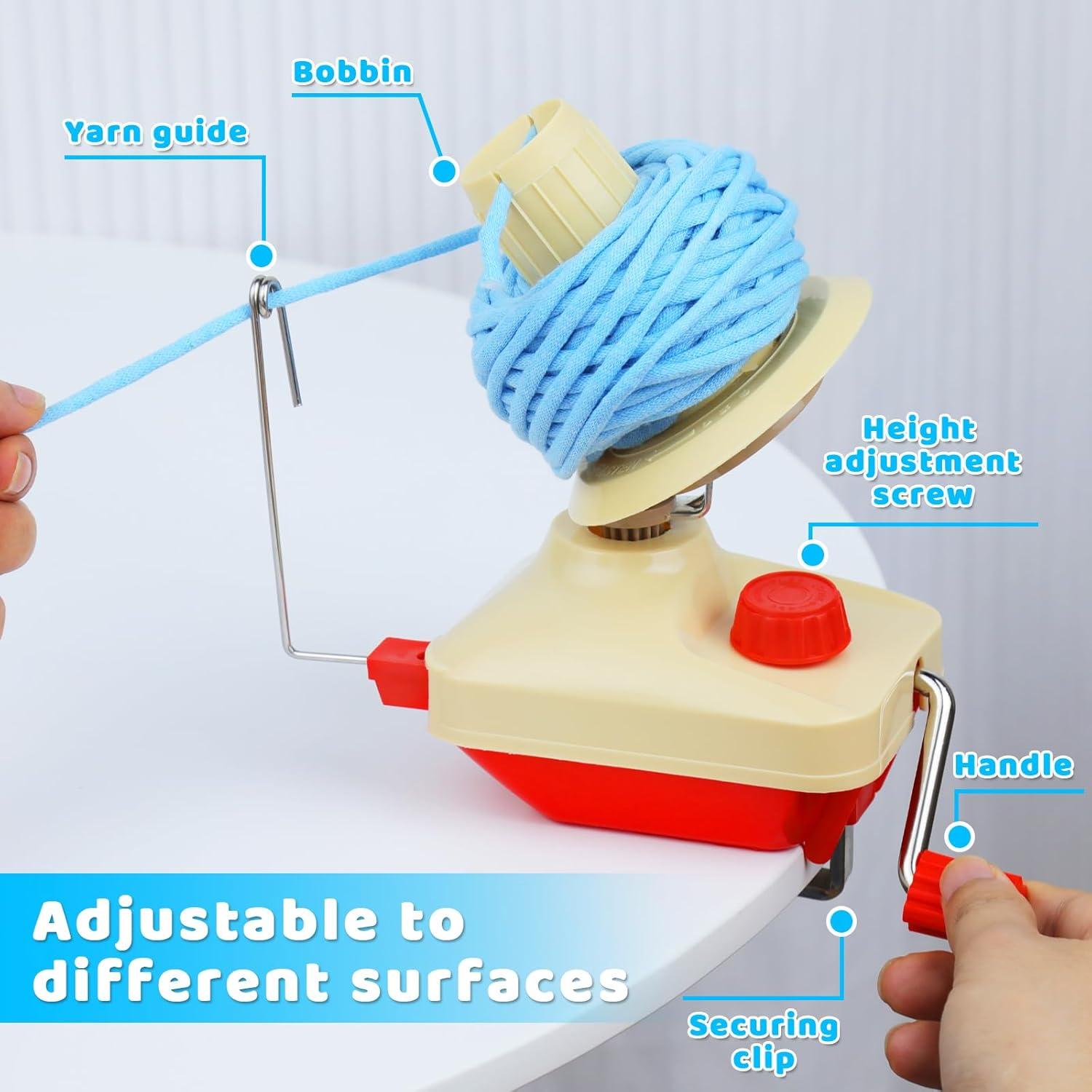 Hacedor de Ovillos Manual BUTUZE 12cm con 53 Agujas de Tejer