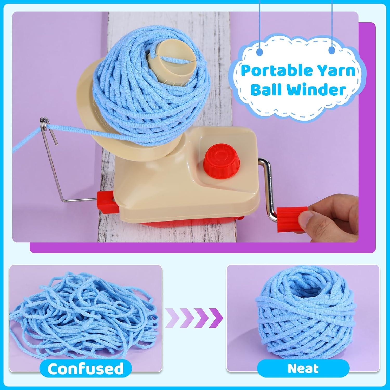 Hacedor de Ovillos Manual BUTUZE 12cm con 53 Agujas de Tejer