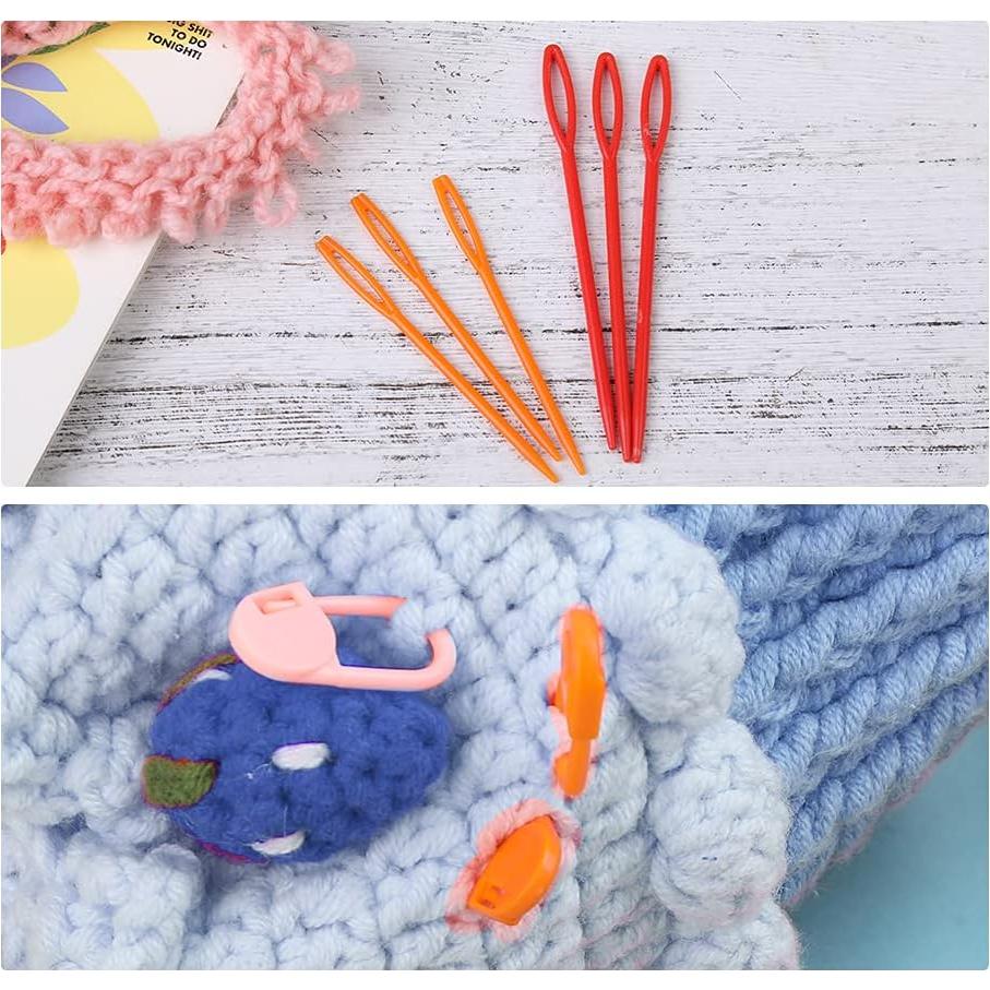 Hacedor de Ovillos Manual BUTUZE 12cm con 53 Agujas de Tejer