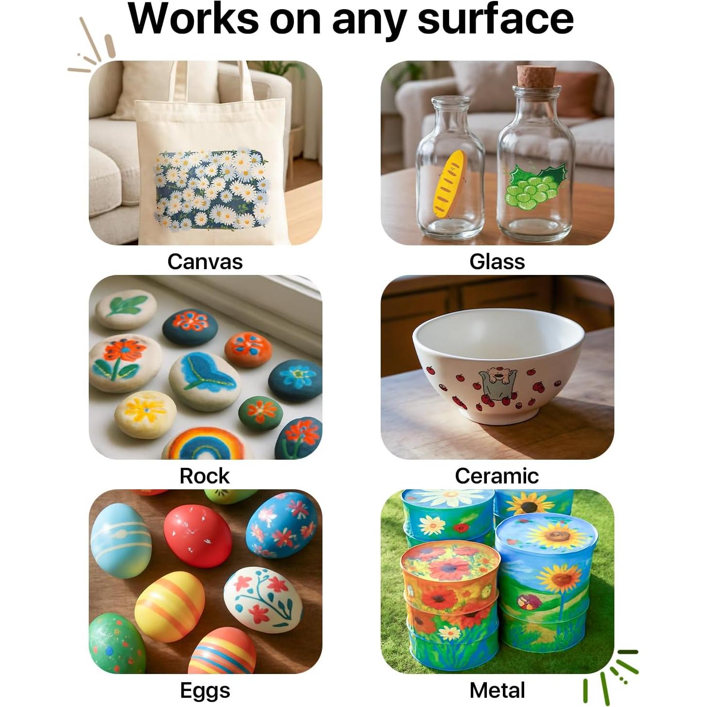 Marcadores de Pintura Acrílica JusArt 24 Colores Doble Punta