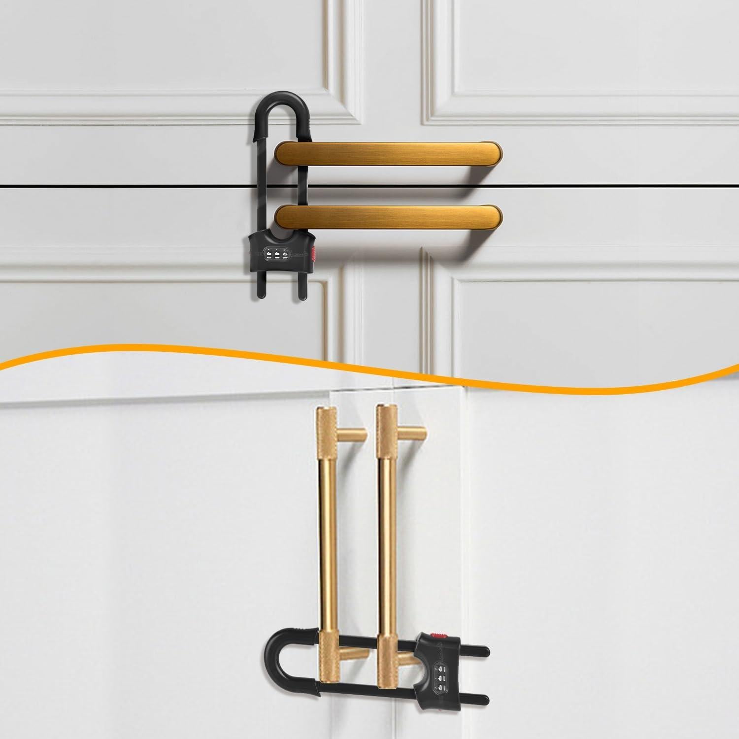 Cerraduras Deslizantes para Gabinetes Estrella Xuanxi - Negro