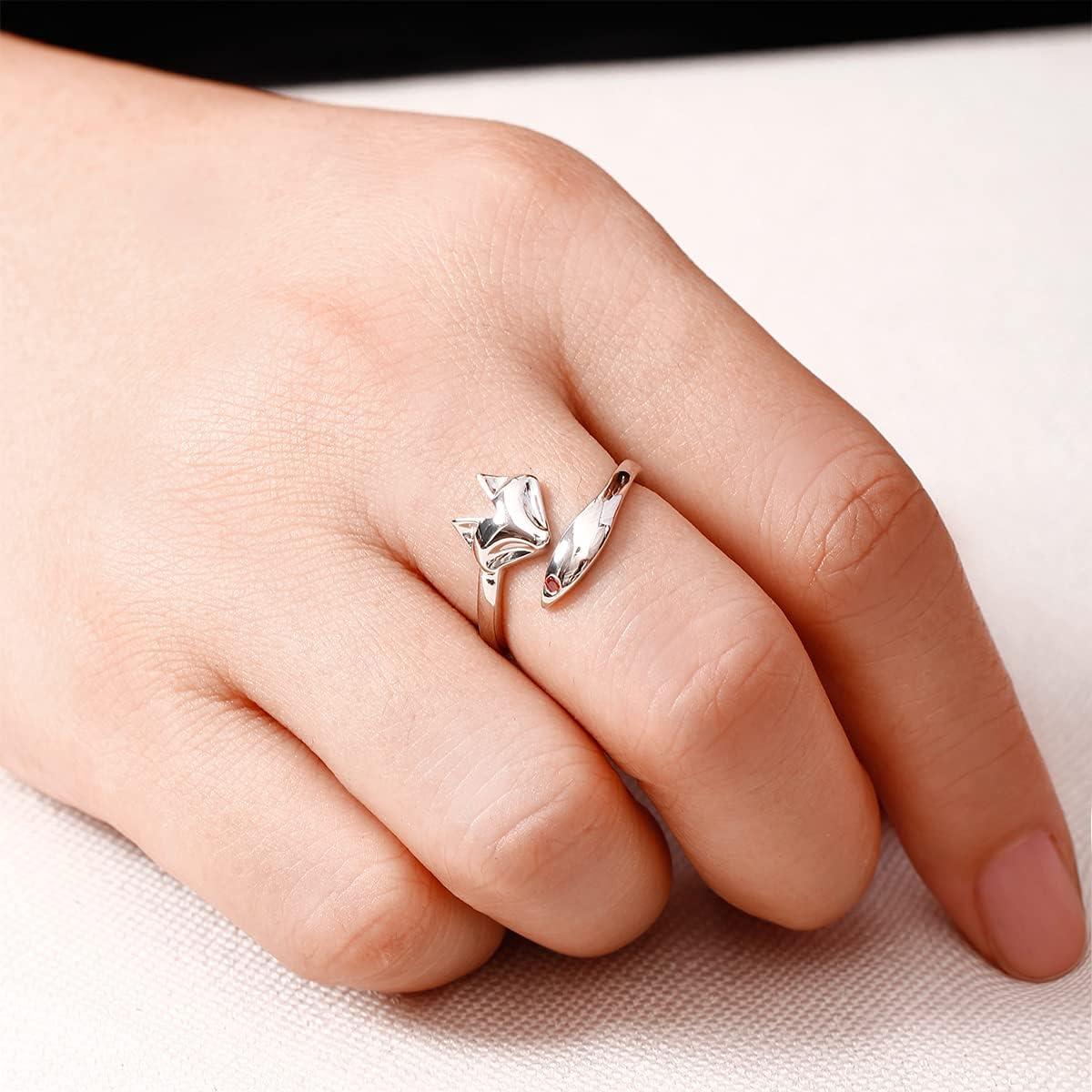 Anillo Abierto de Zorro Jewever en Plata Esterlina 925