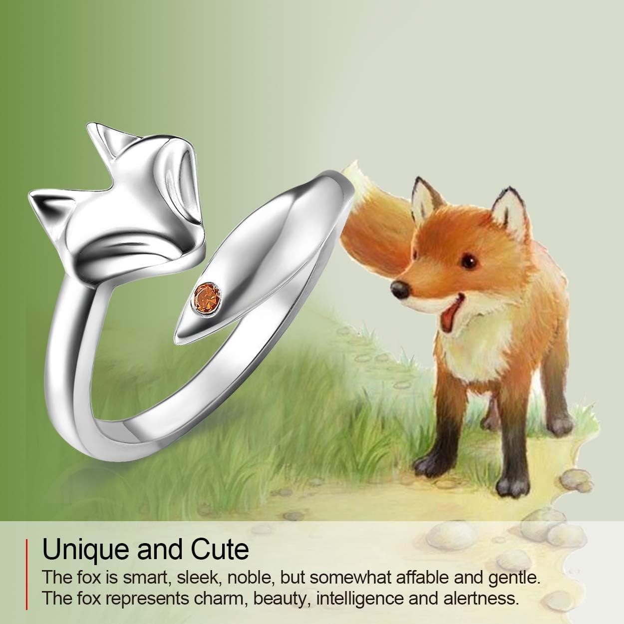 Anillo Abierto de Zorro Jewever en Plata Esterlina 925