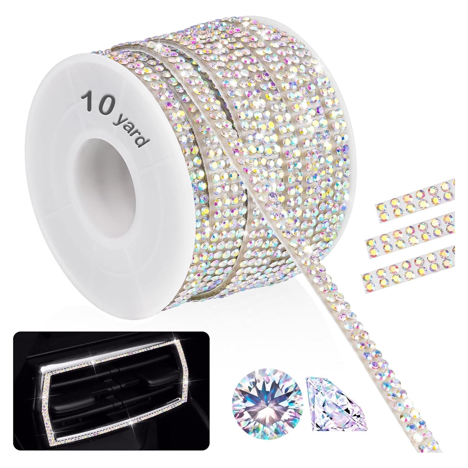 Cinta de Rhinestone Autoadhesiva NiArt 10m Iridescente