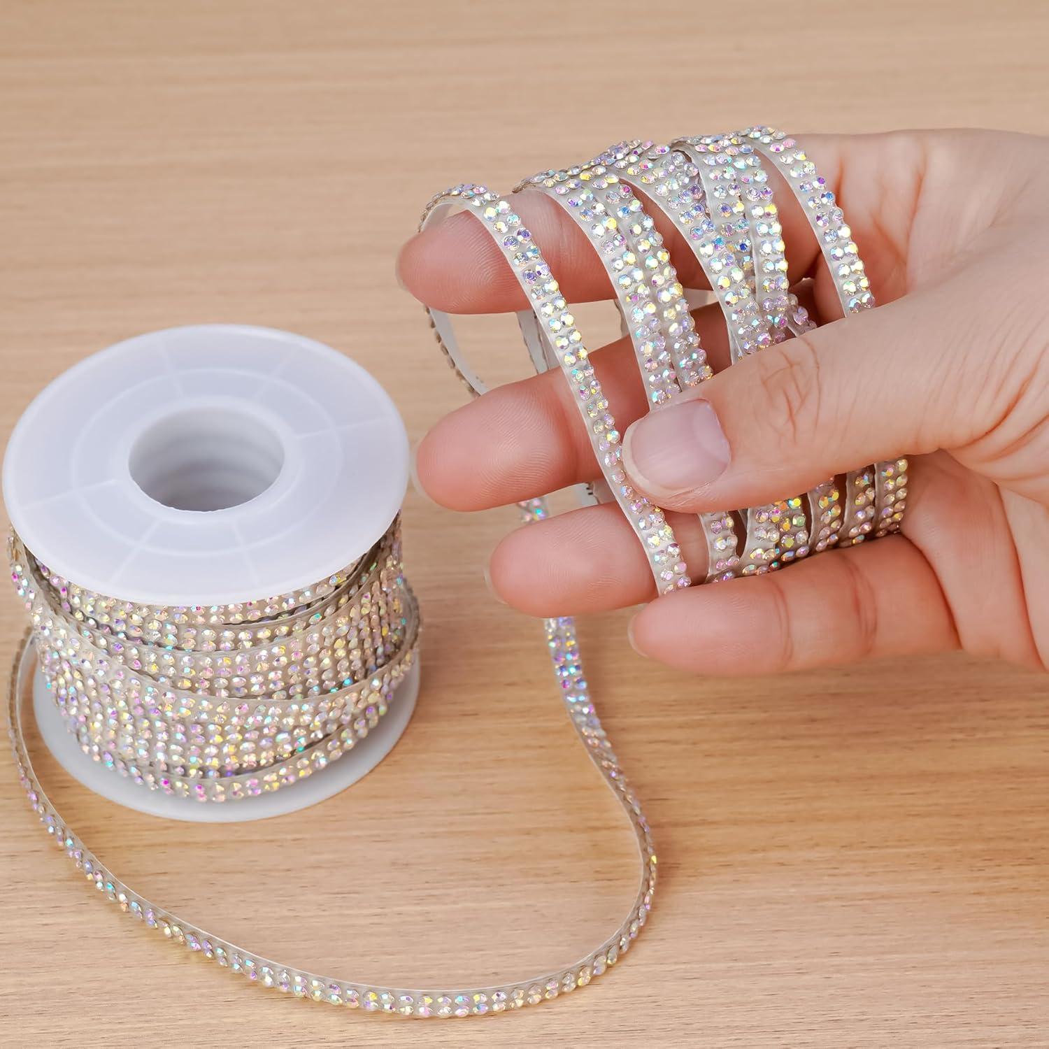 Cinta de Rhinestone Autoadhesiva NiArt 10m Iridescente