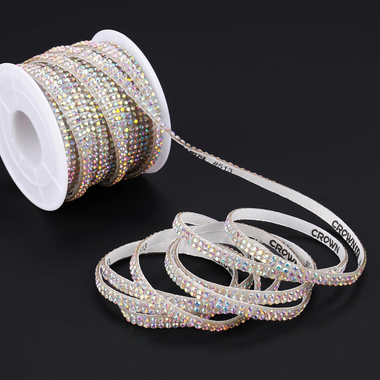 Cinta de Rhinestone Autoadhesiva NiArt 10m Iridescente