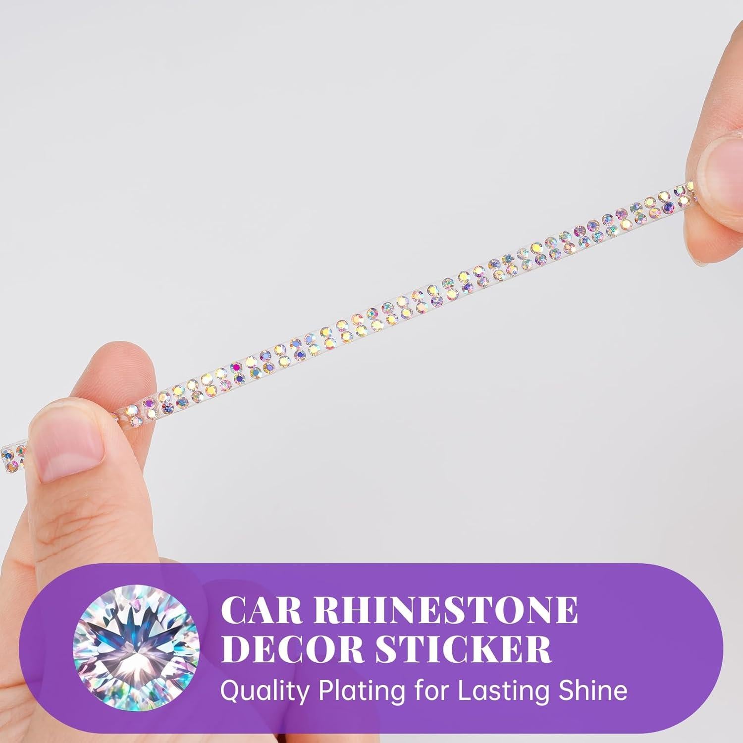 Cinta de Rhinestone Autoadhesiva NiArt 10m Iridescente