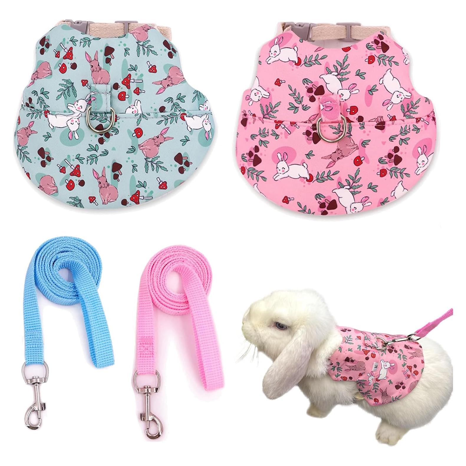 Conjunto Arnés y Correa Wallspet para Conejos y Mascotas Pequeñas