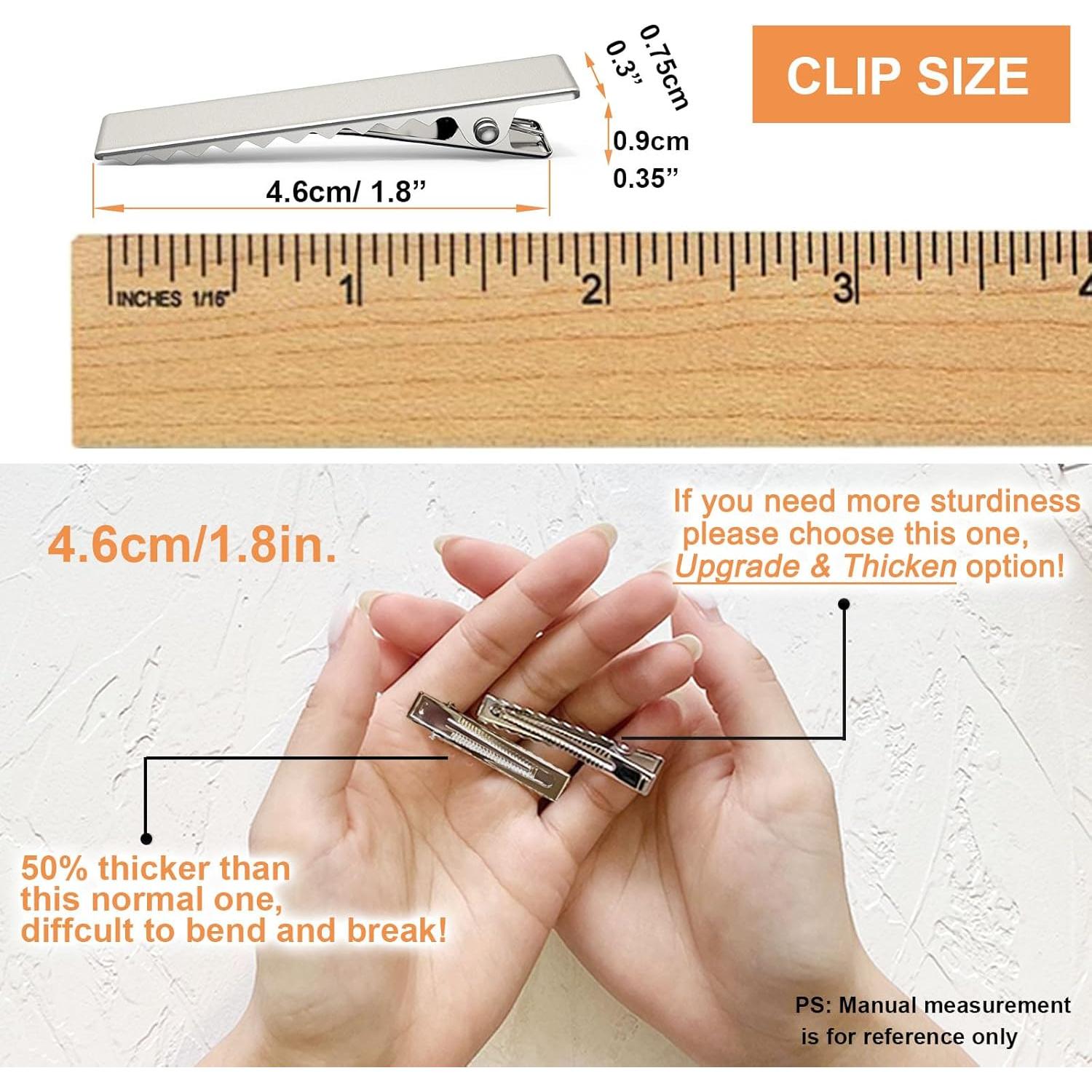 Clip de Cabello HiJeaton 150 Piezas Metal 4.5cm Económico