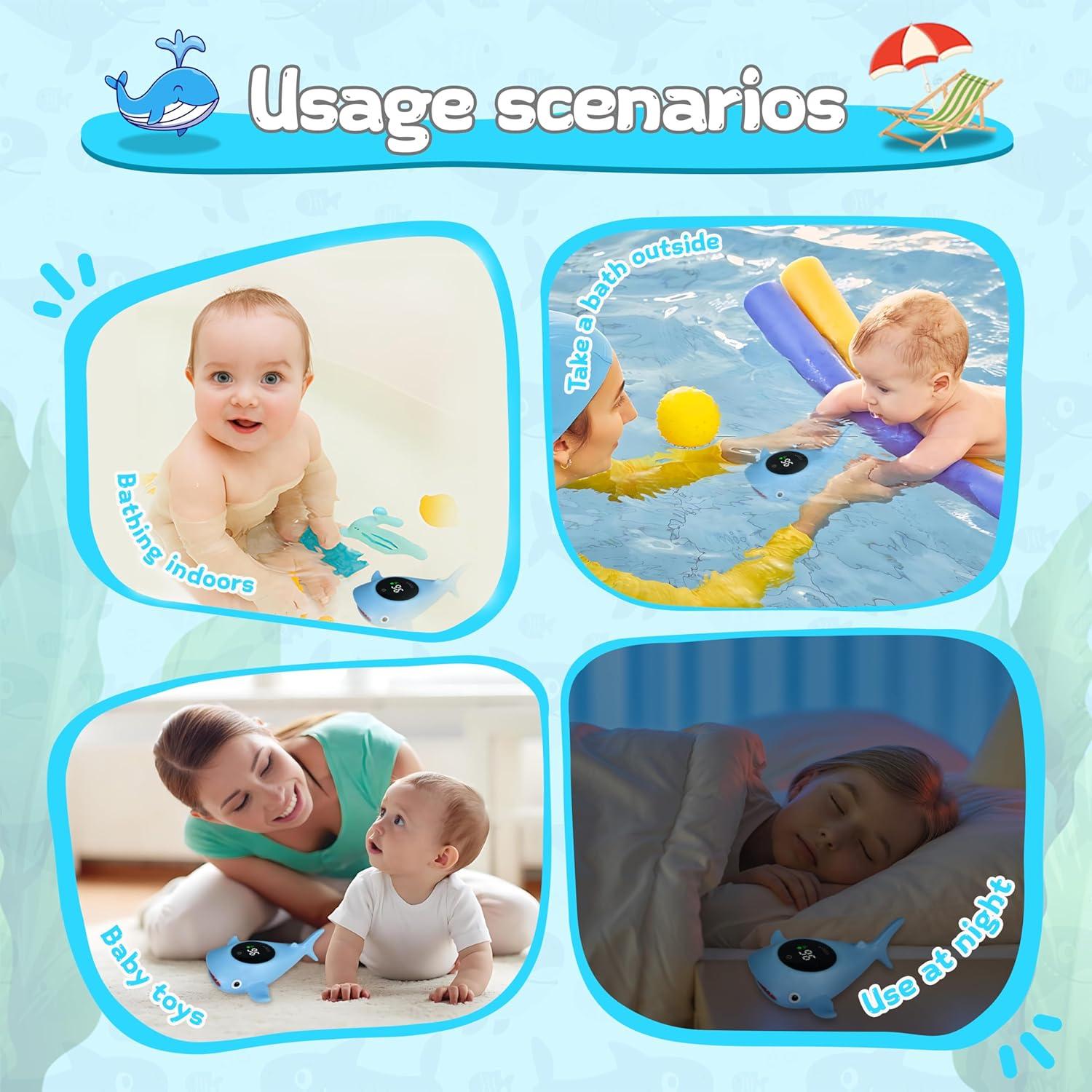 Termómetro de baño digital TKY con juguetes flotantes - Seguridad infantil