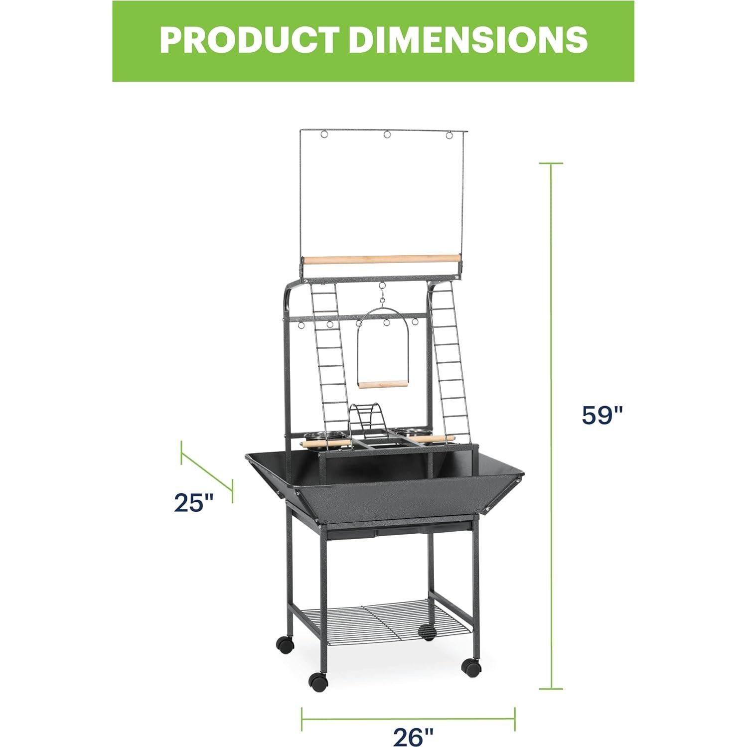 Soporte de Juego para Loros Pequeños Prevue 3181 con Ruedas