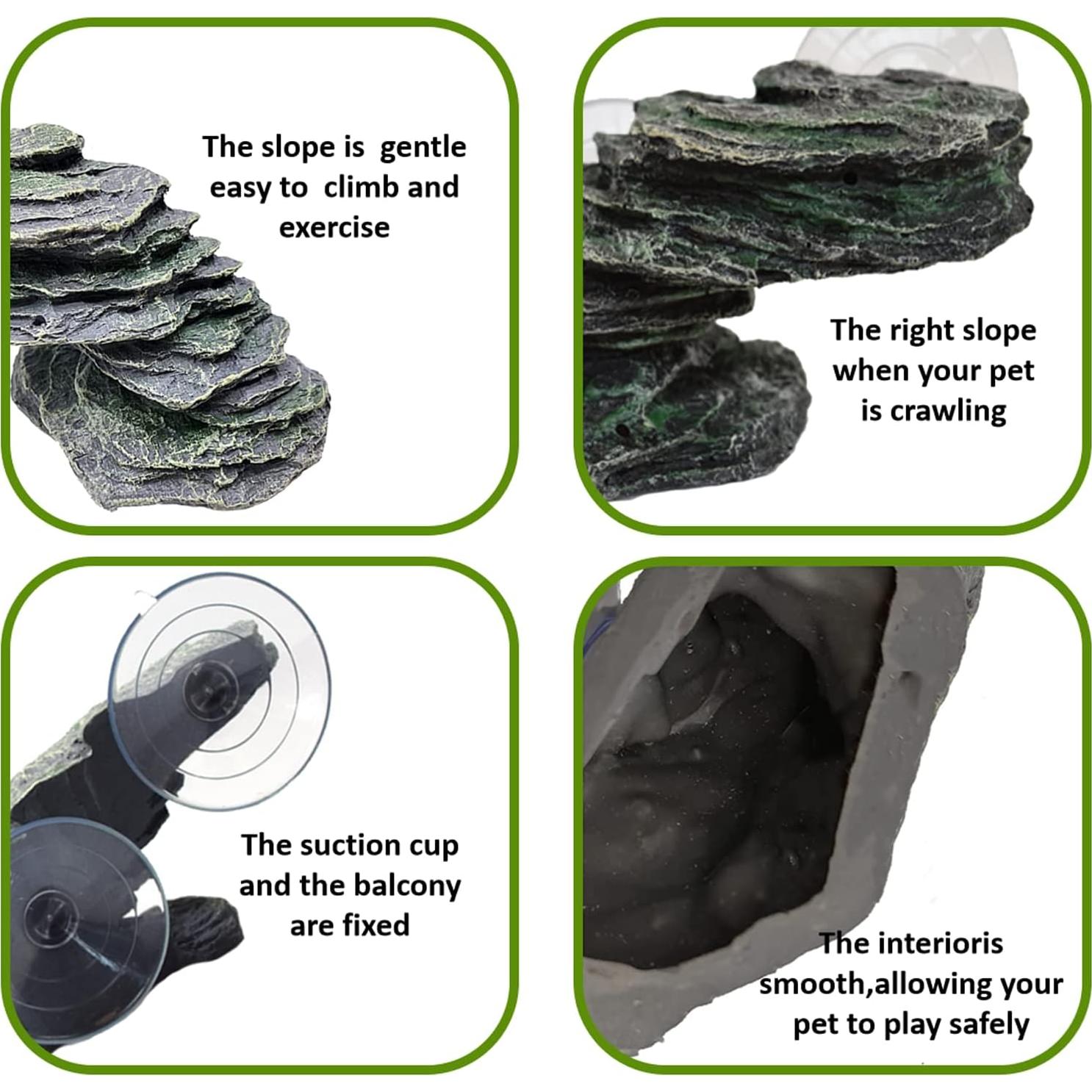 Plataforma de Sol para Tortugas Kathson 17x8.5 cm Rampa Escalada