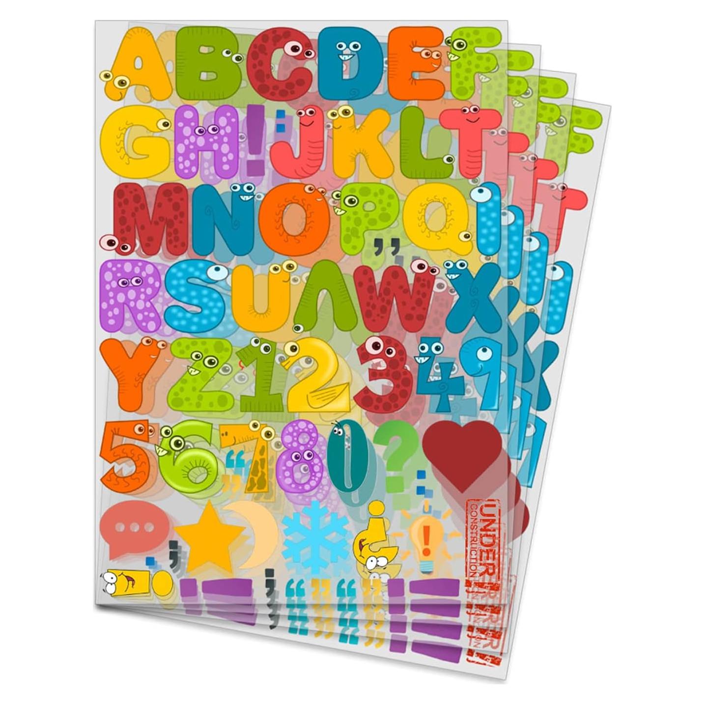 256 Letras y Números de Transferencia de Calor Yiootop 29x21cm