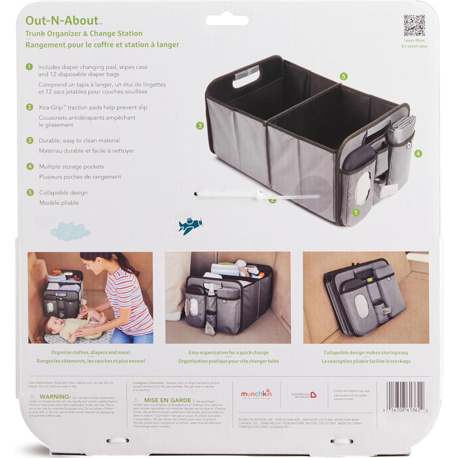 Organizador de Maletero Brica Out-n-About con Cambiador Plegable