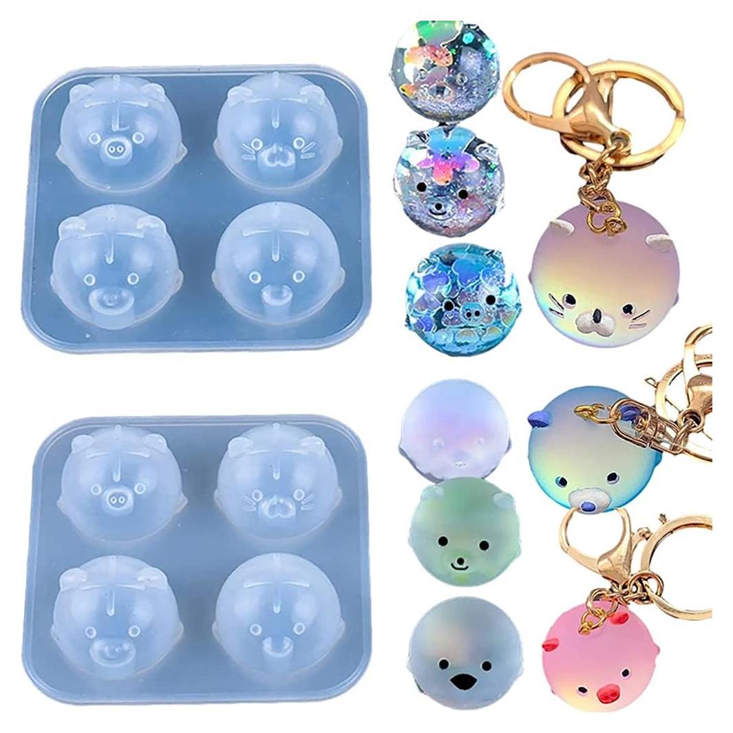 Moldes de Silicona para Joyería Liscra 2 Pcs Animales 8.89 cm