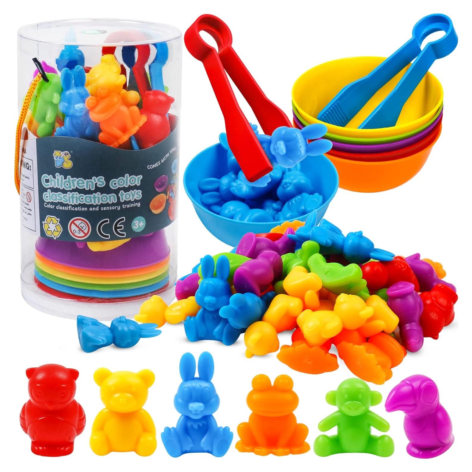 Juguetes de Clasificación de Colores NAODONGLI para Niños 3-6 Años