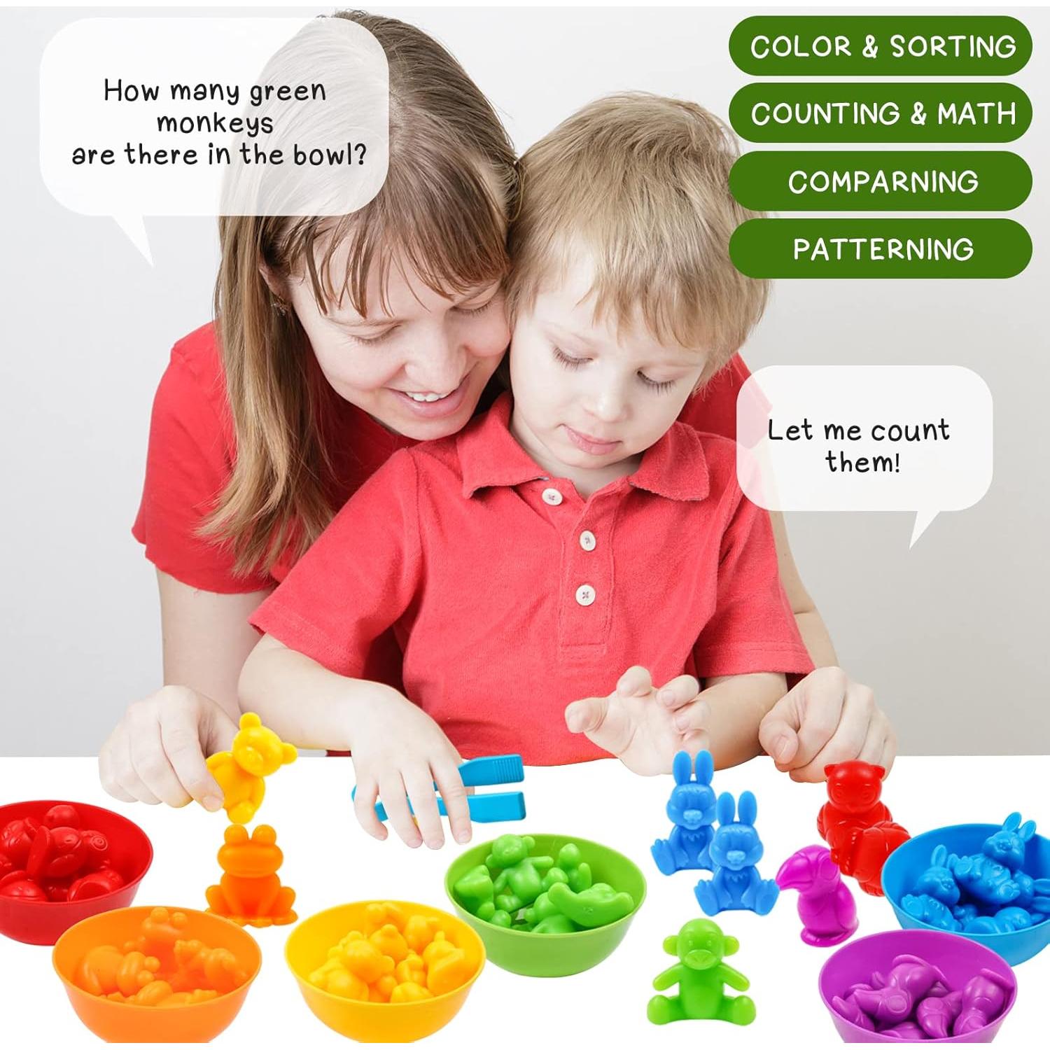 Juguetes de Clasificación de Colores NAODONGLI para Niños 3-6 Años