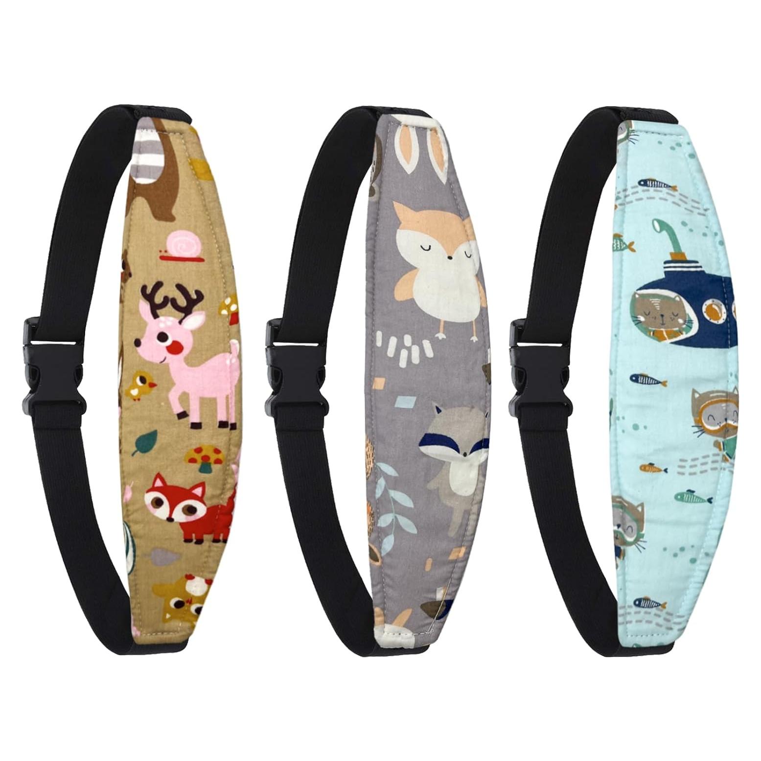 Soporte de Cabeza para Bebé ZHOMA 3 Pcs Ajustable Animales