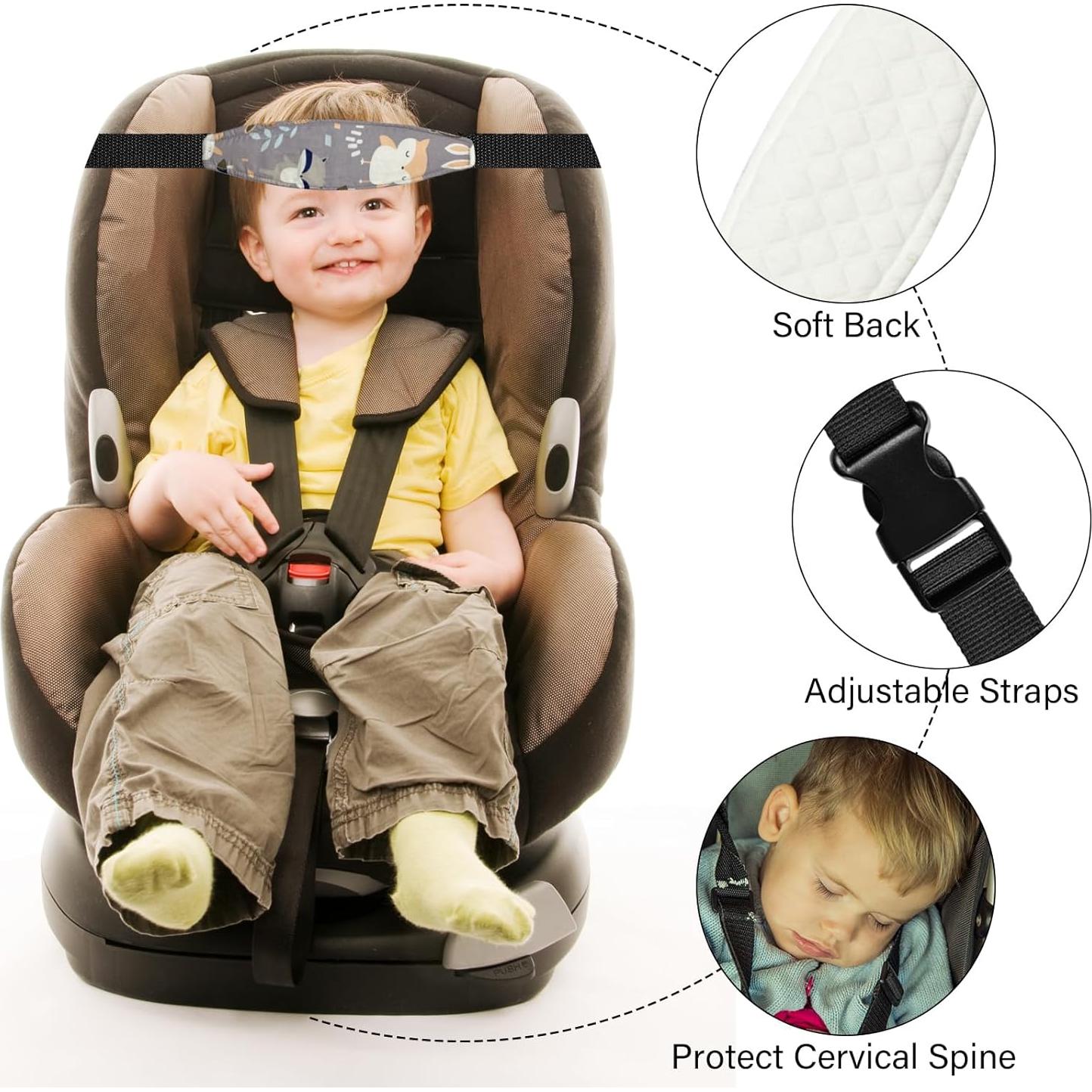 Soporte de Cabeza para Bebé ZHOMA 3 Pcs Ajustable Animales